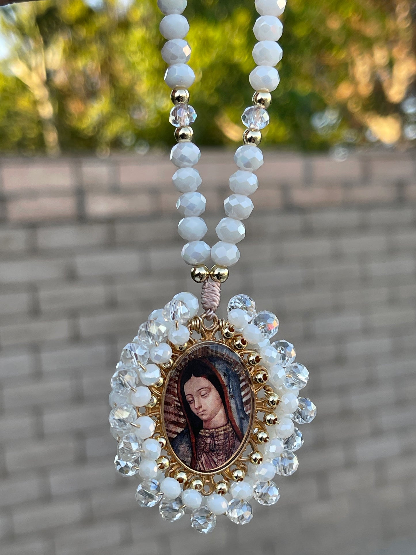 Pearl Crystal Virgencita bendicion