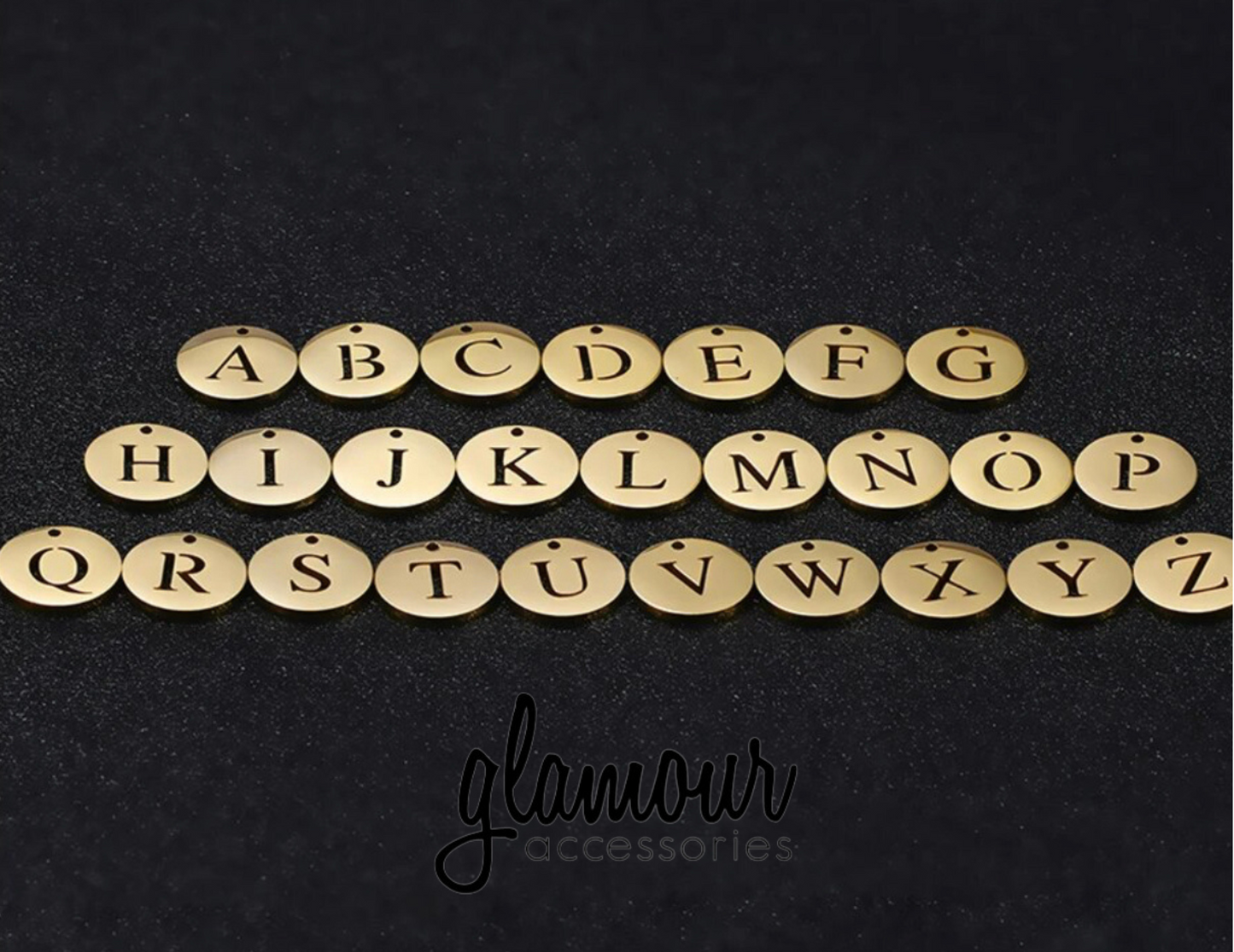 Initial charm necklace