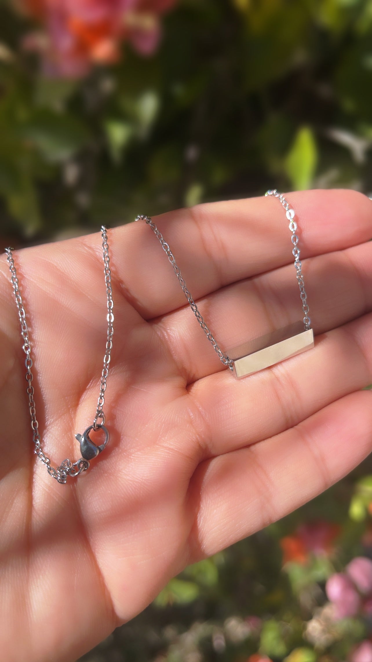 Personalized Mini Bar necklace