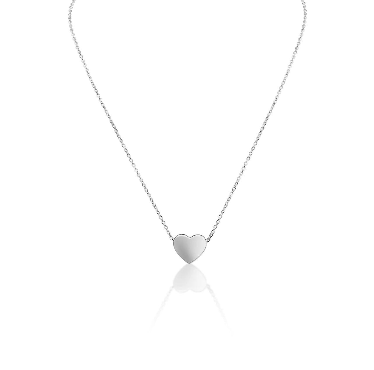 Silver Personalized Heart necklace