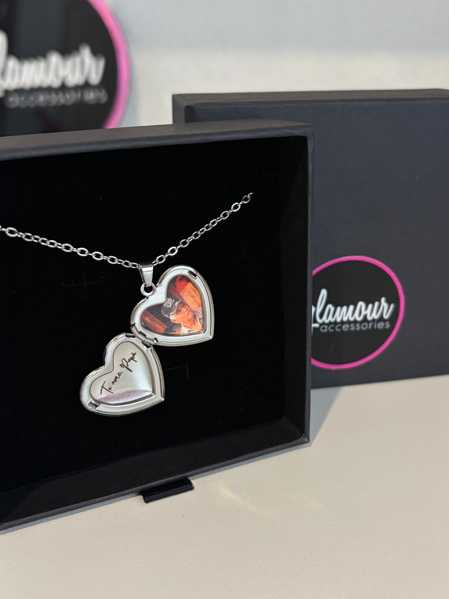 Personalized Steel Heart locket
