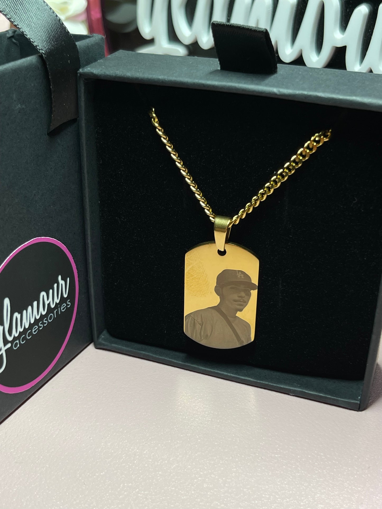 Personalized ID tag necklace