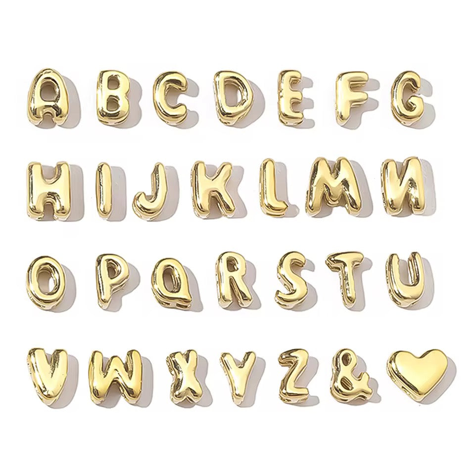 Mini Bubble letter necklace