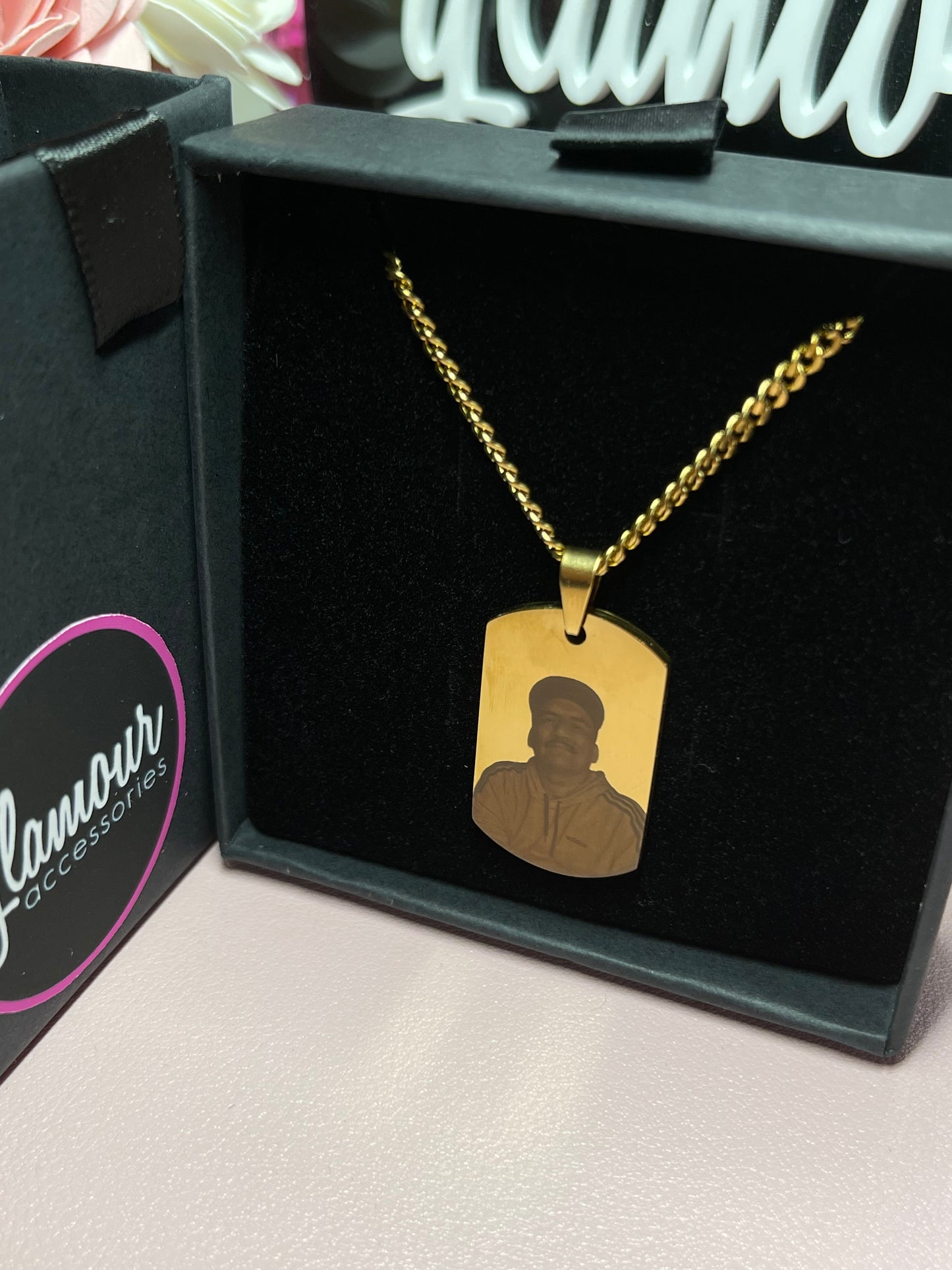 Personalized ID tag necklace