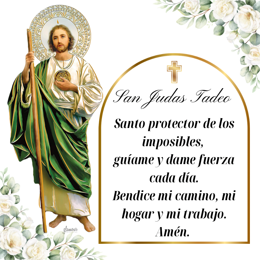 Green San Judas charm bendicion