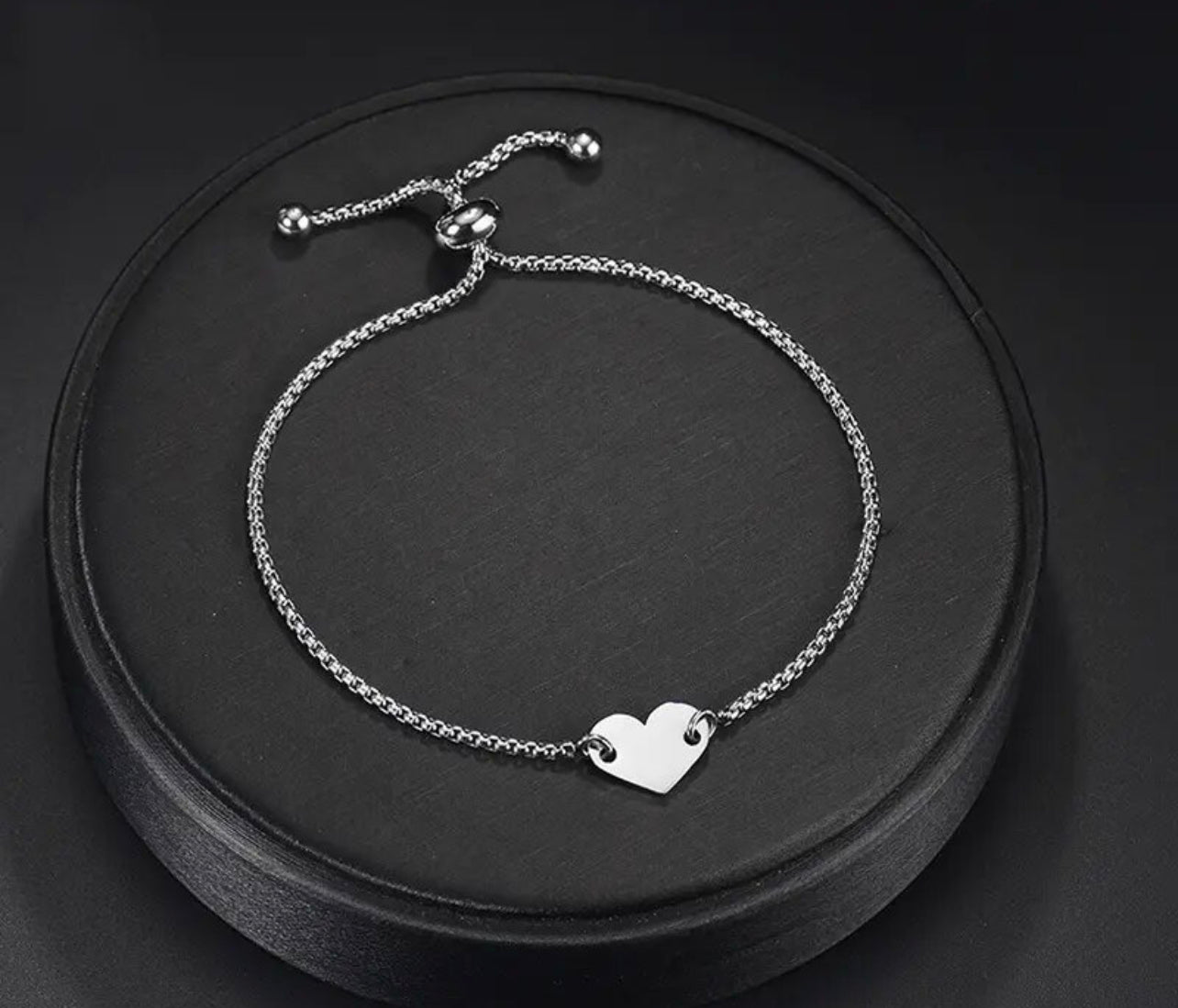 Personalized heart bracelet