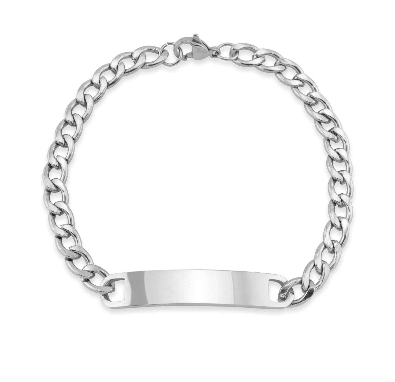 Chunky personalized bracelet- unisex