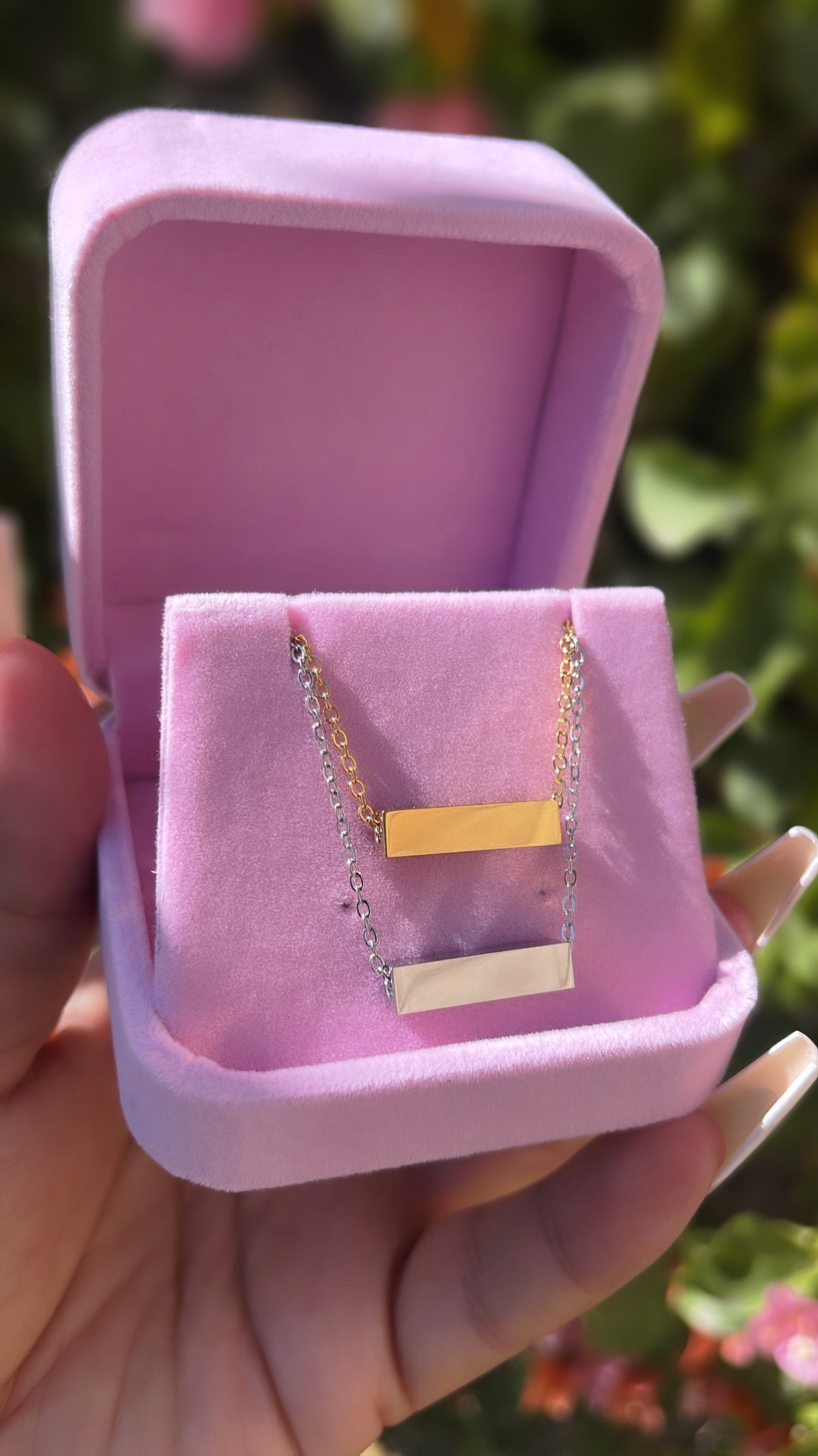 Personalized Mini Bar necklace