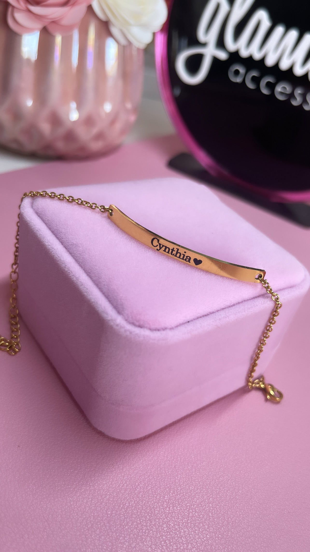Personalized 2" bar Bracelet