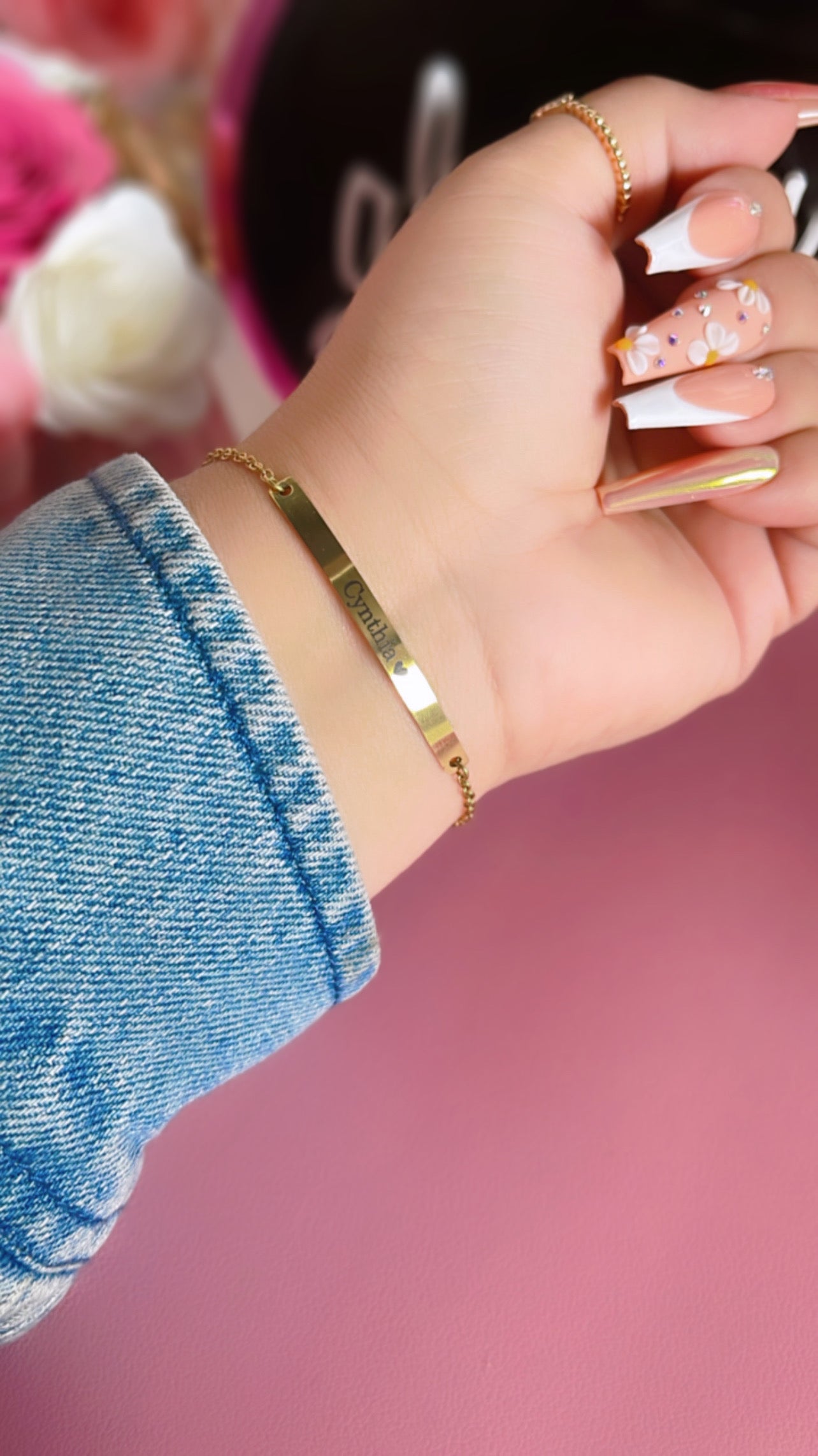 Personalized 2" bar Bracelet