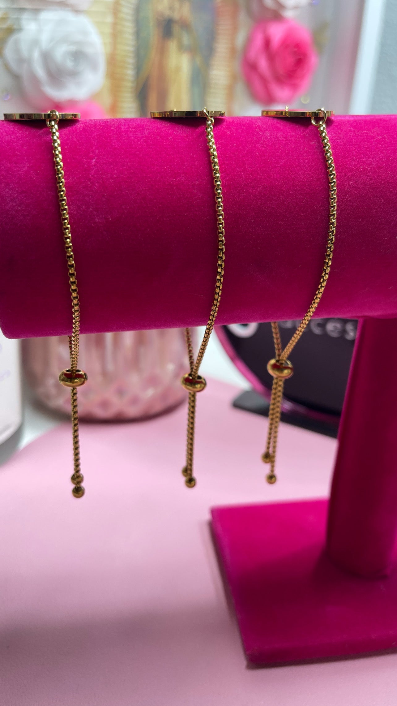 Pulsera con dije de corazón grande y retrato