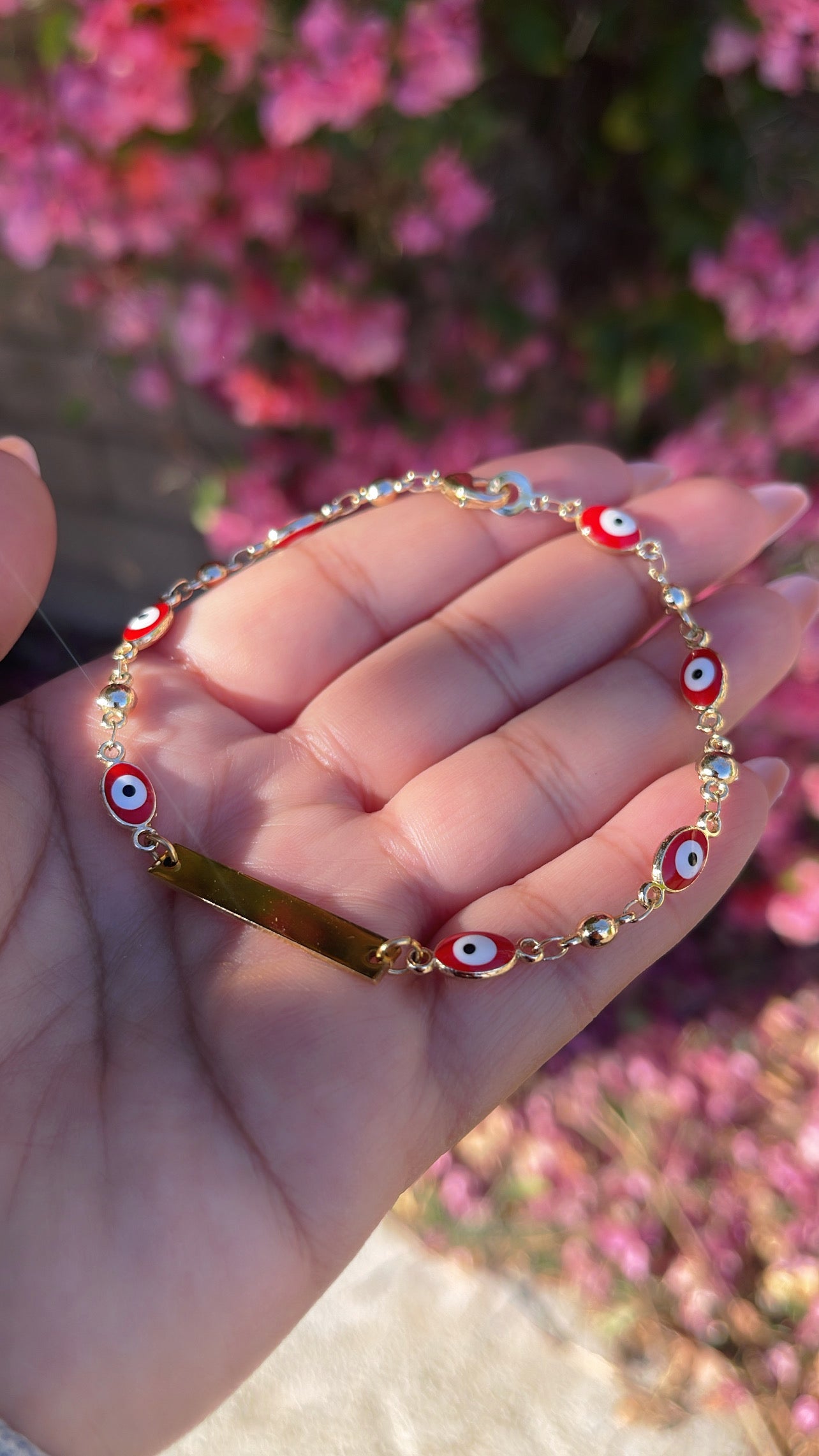 Personalized ojito Bar bracelet