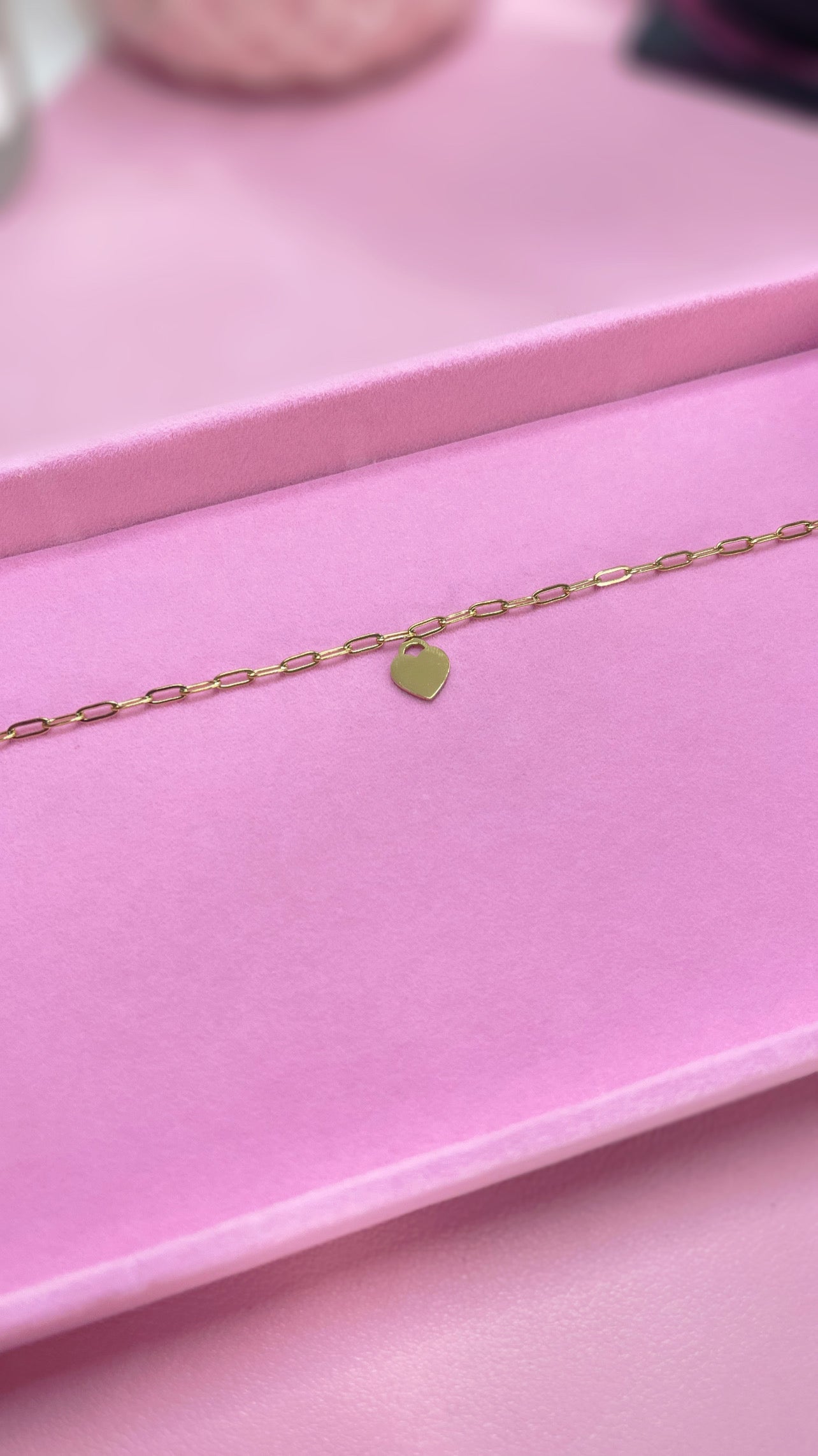 Personalized Heart charm bracelet
