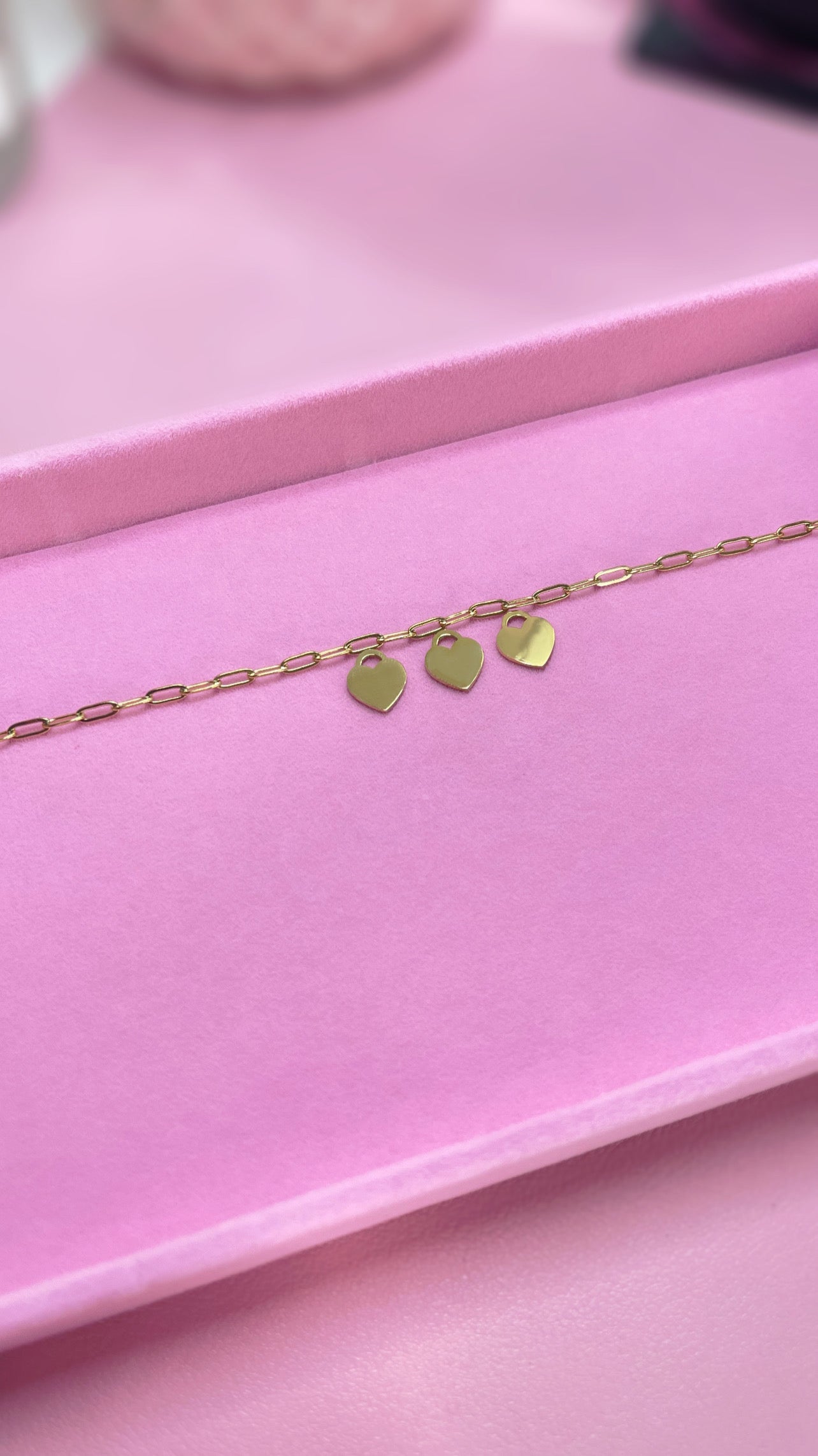 Personalized Heart charm bracelet