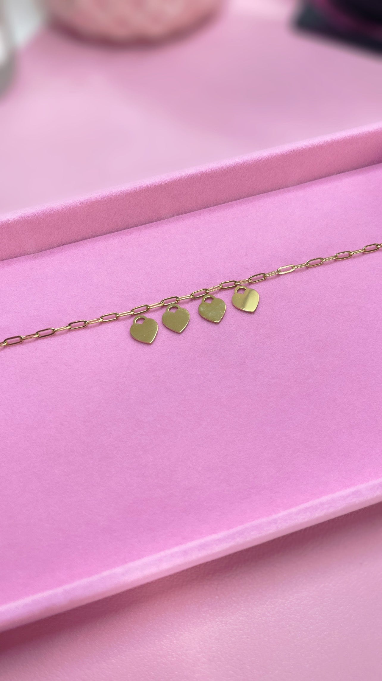 Personalized Heart charm bracelet