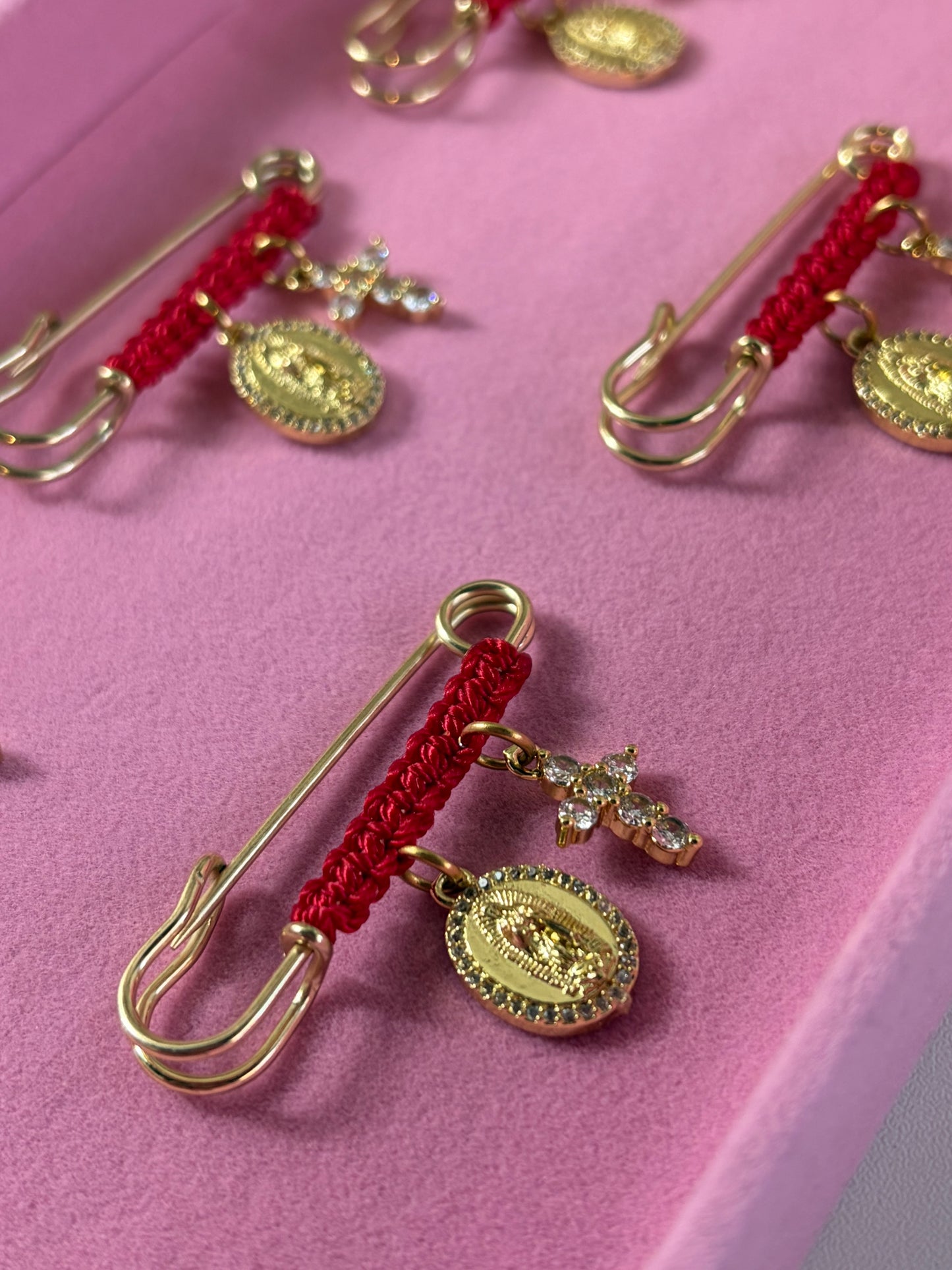 Virgencita & Cross brooch