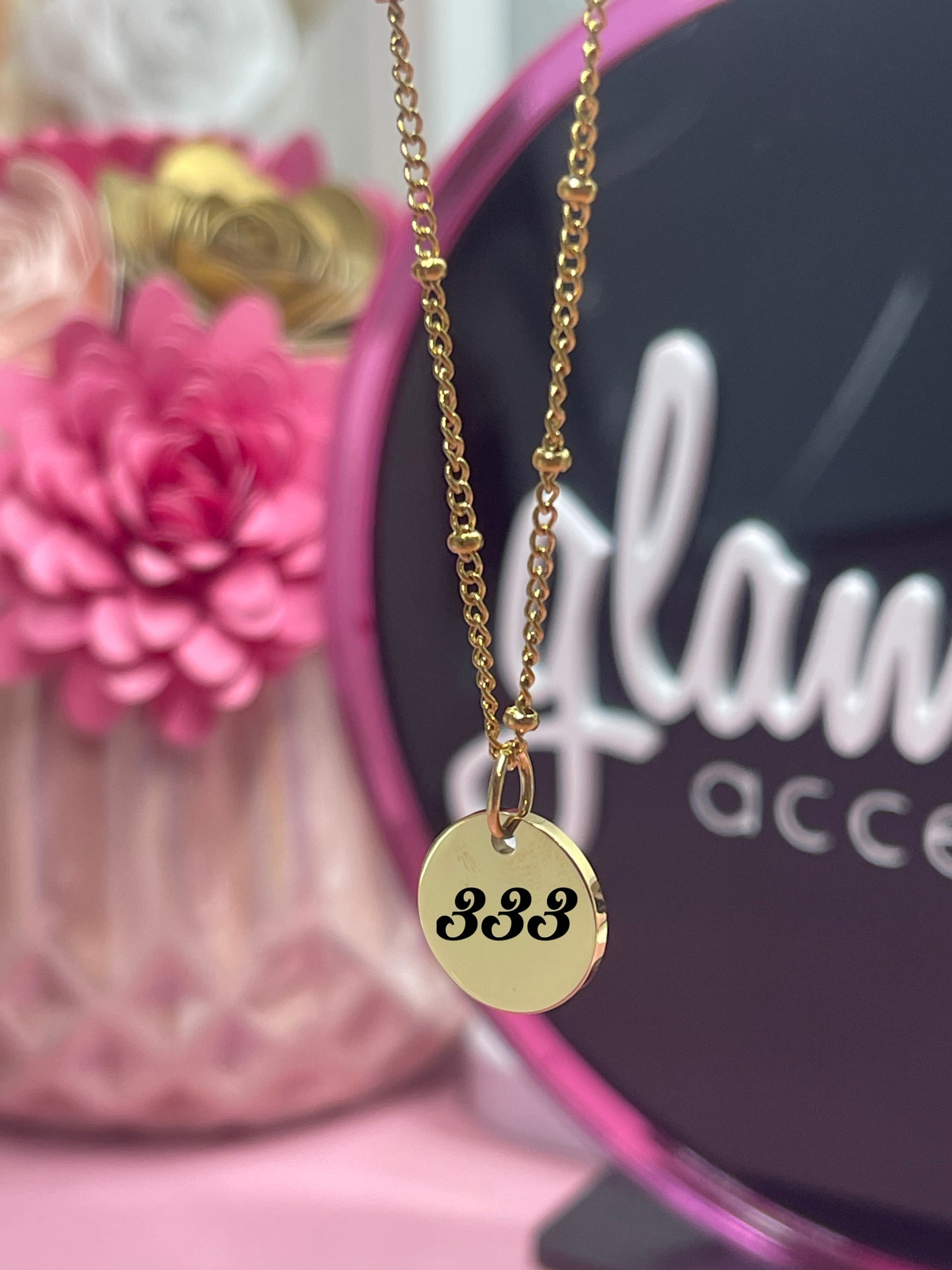 Angel number necklace
