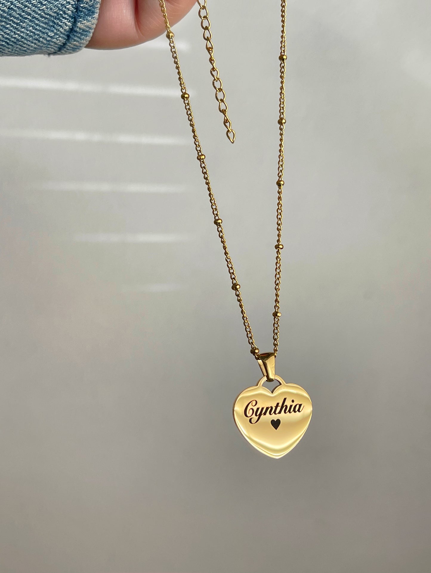 Personalized Heart necklace