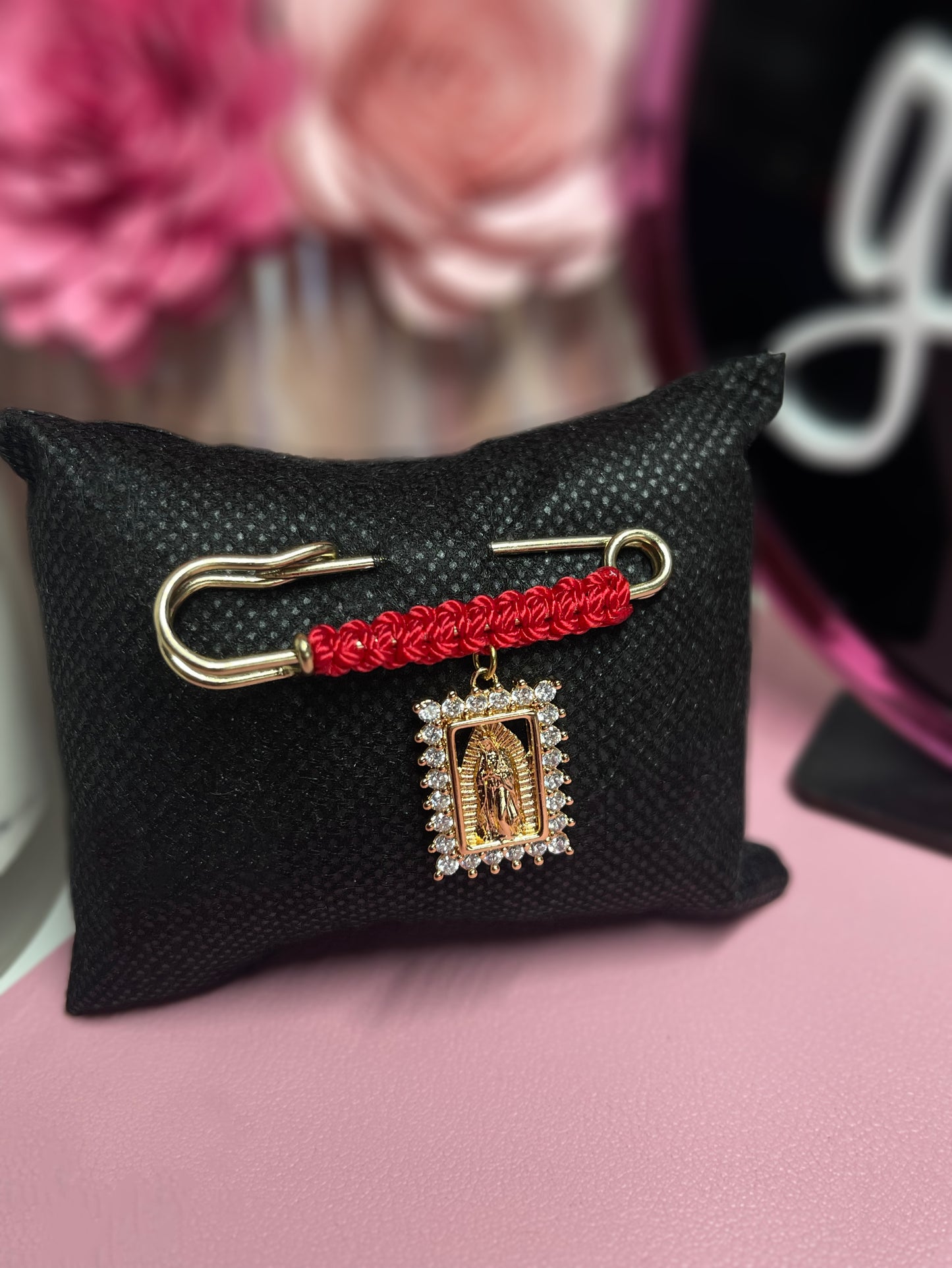 Virgencita de Guadalupe Pregnancy brooch