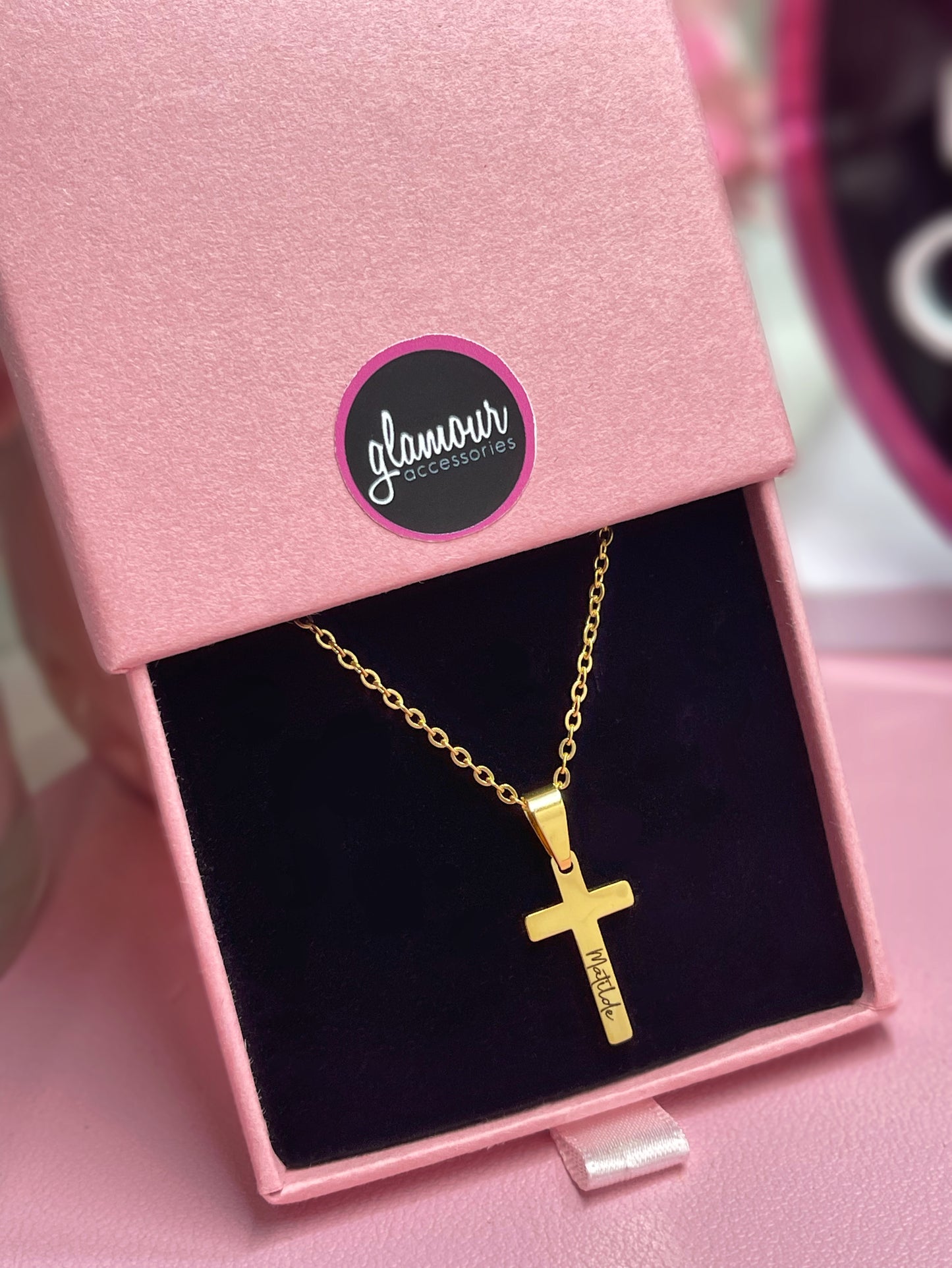 Personalized Cross necklace-Unisex