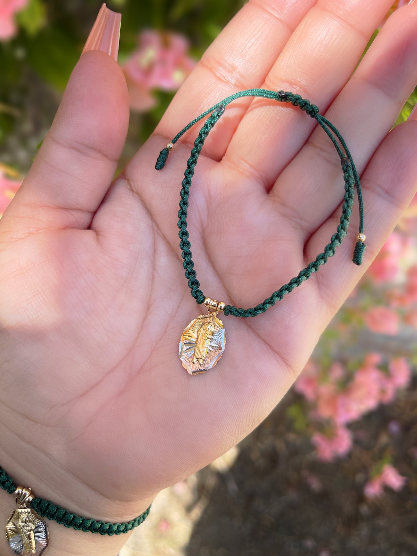 San Judas oval charm bracelet