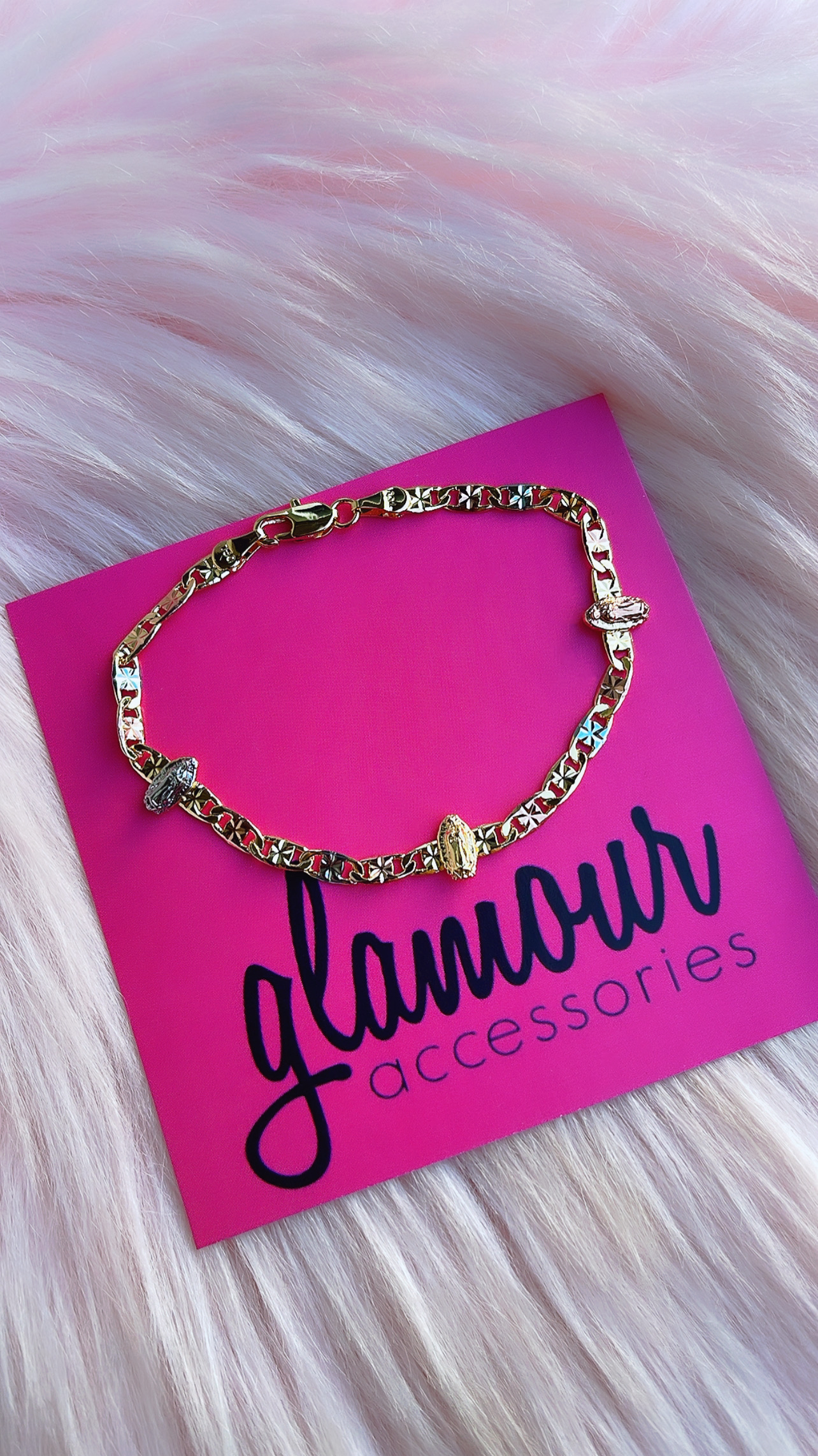 Virgencita bracelet- 3 toned