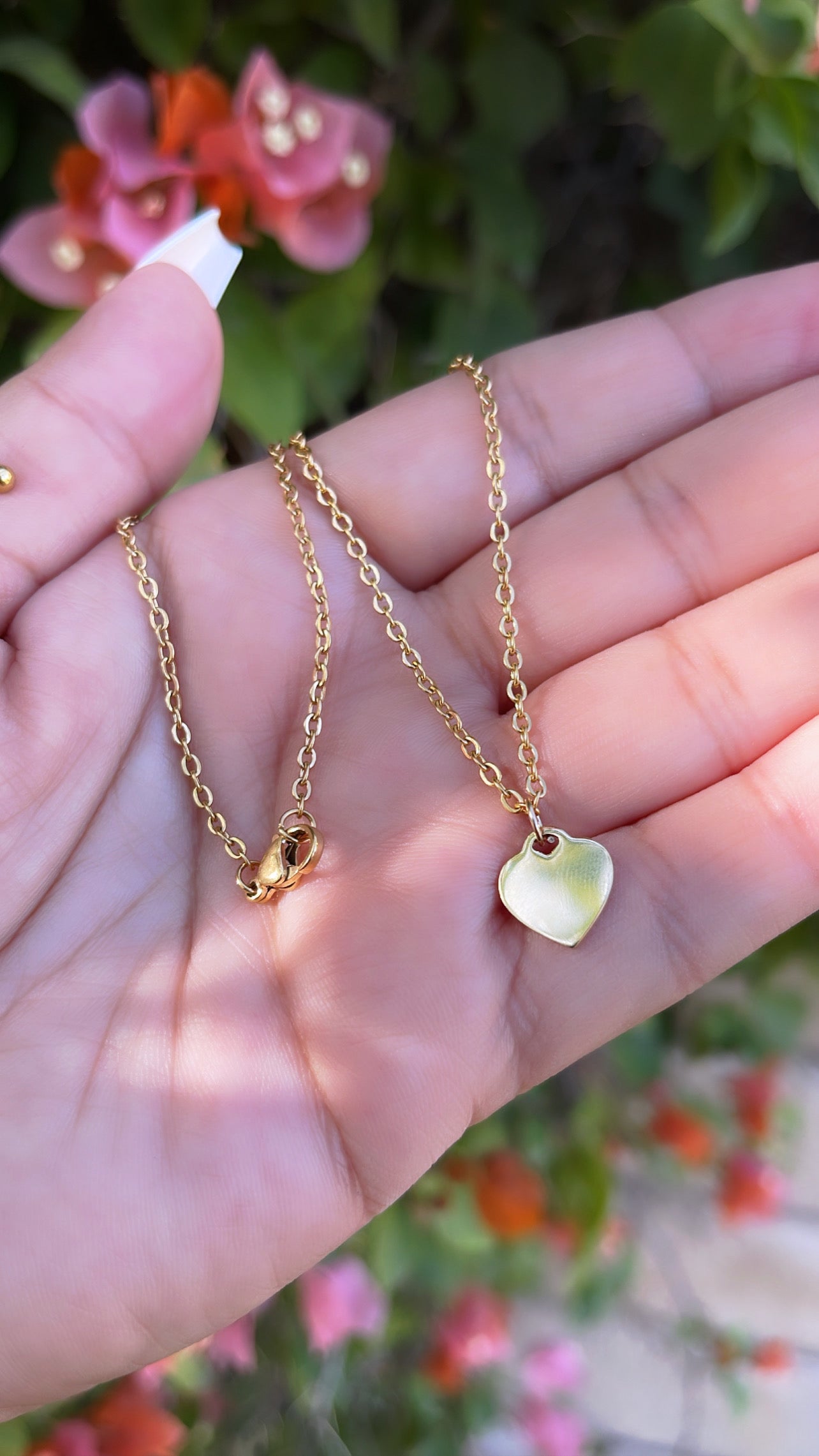 Collar de mini corazón personalizado