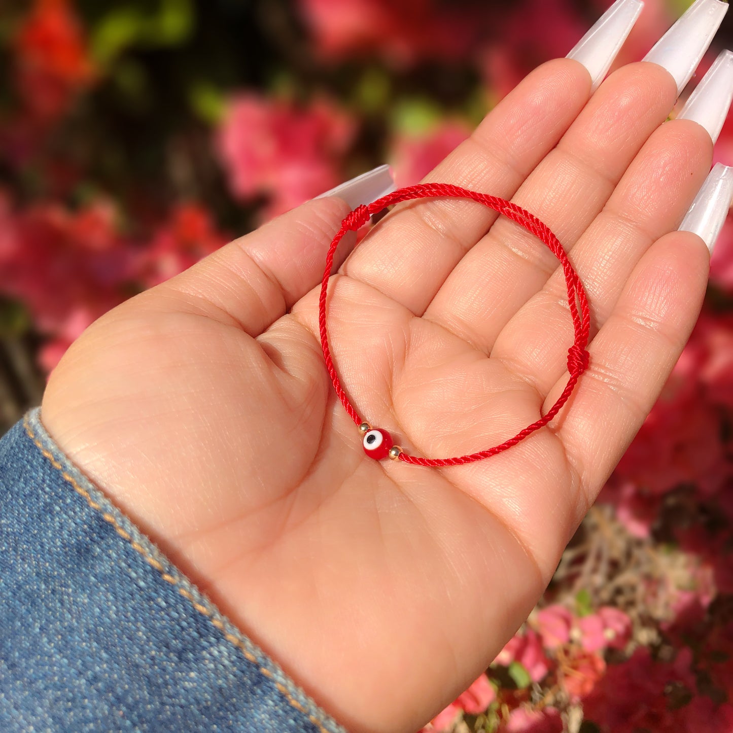 🧿❤️Adult Simple red evil eye bracelet