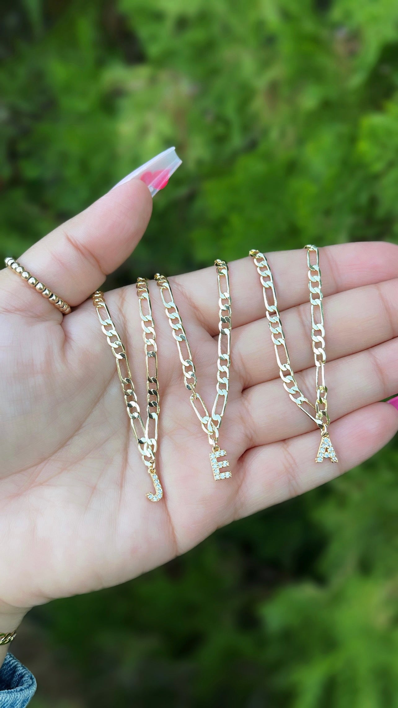 Initial charm bracelet