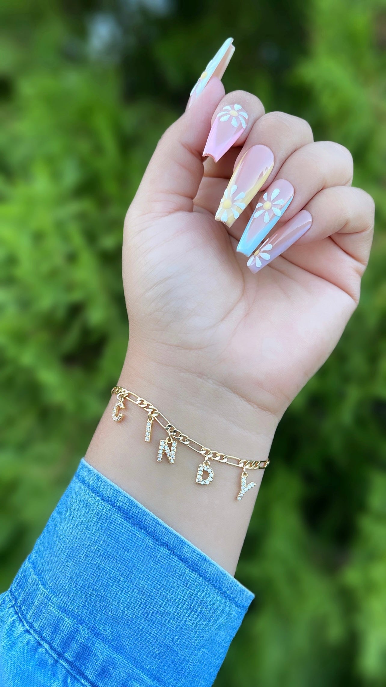 Custom Name charm bracelet