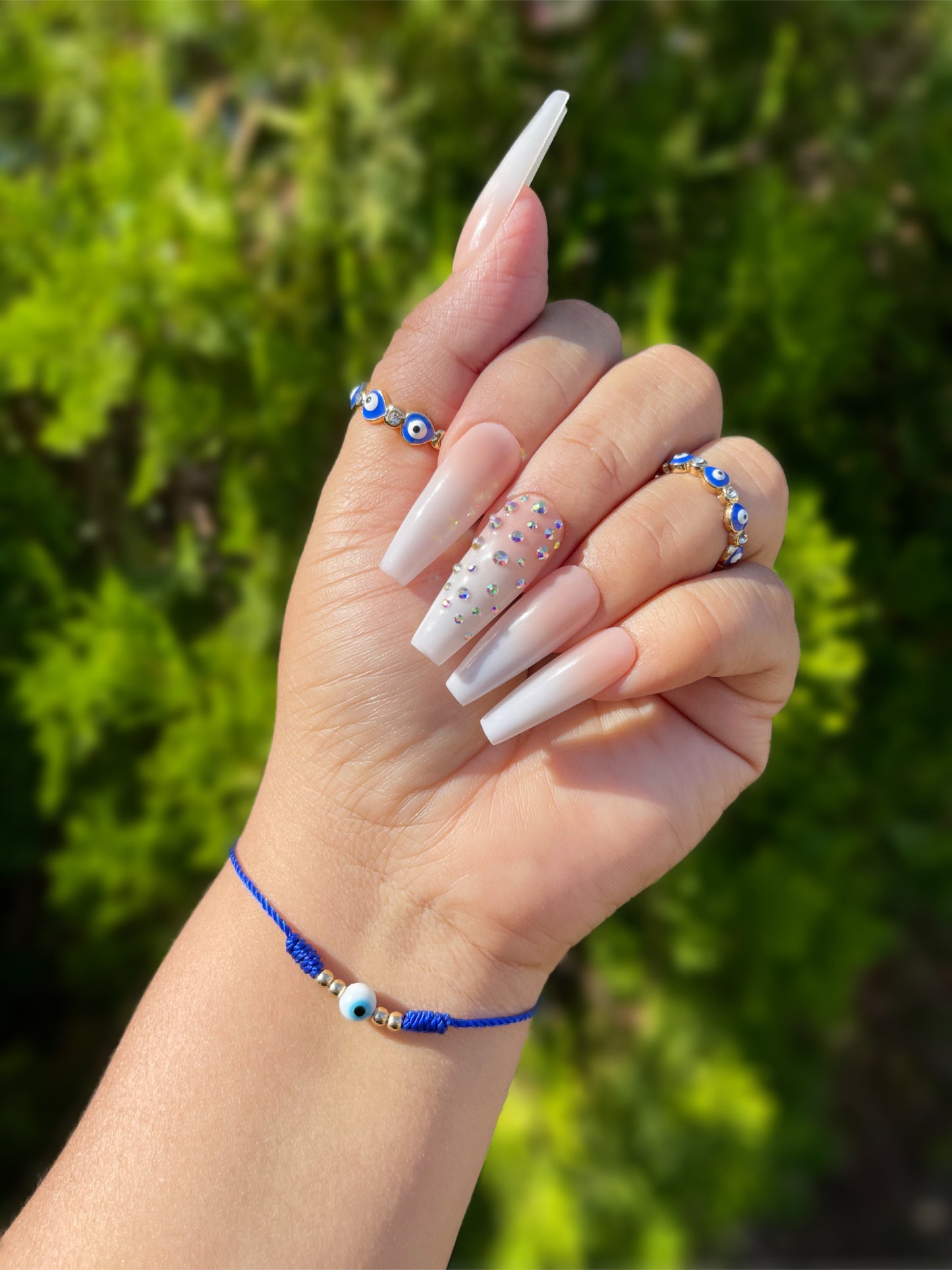 Blue drop eye ring 🧿