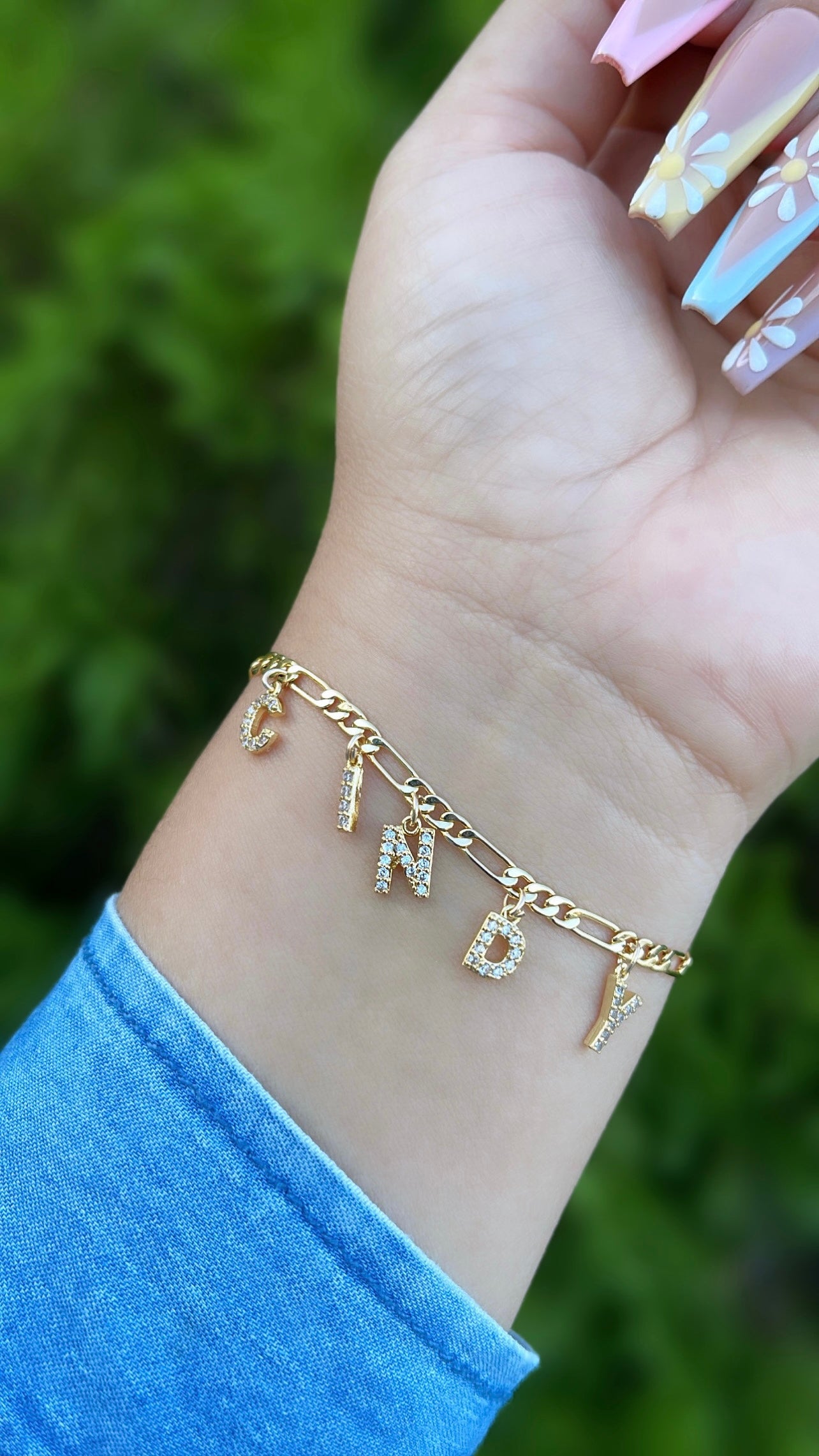 Custom Name charm bracelet