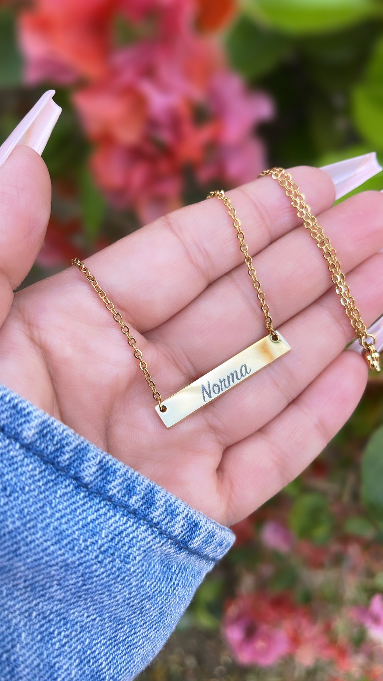 Collar personalizado - Bañado en oro