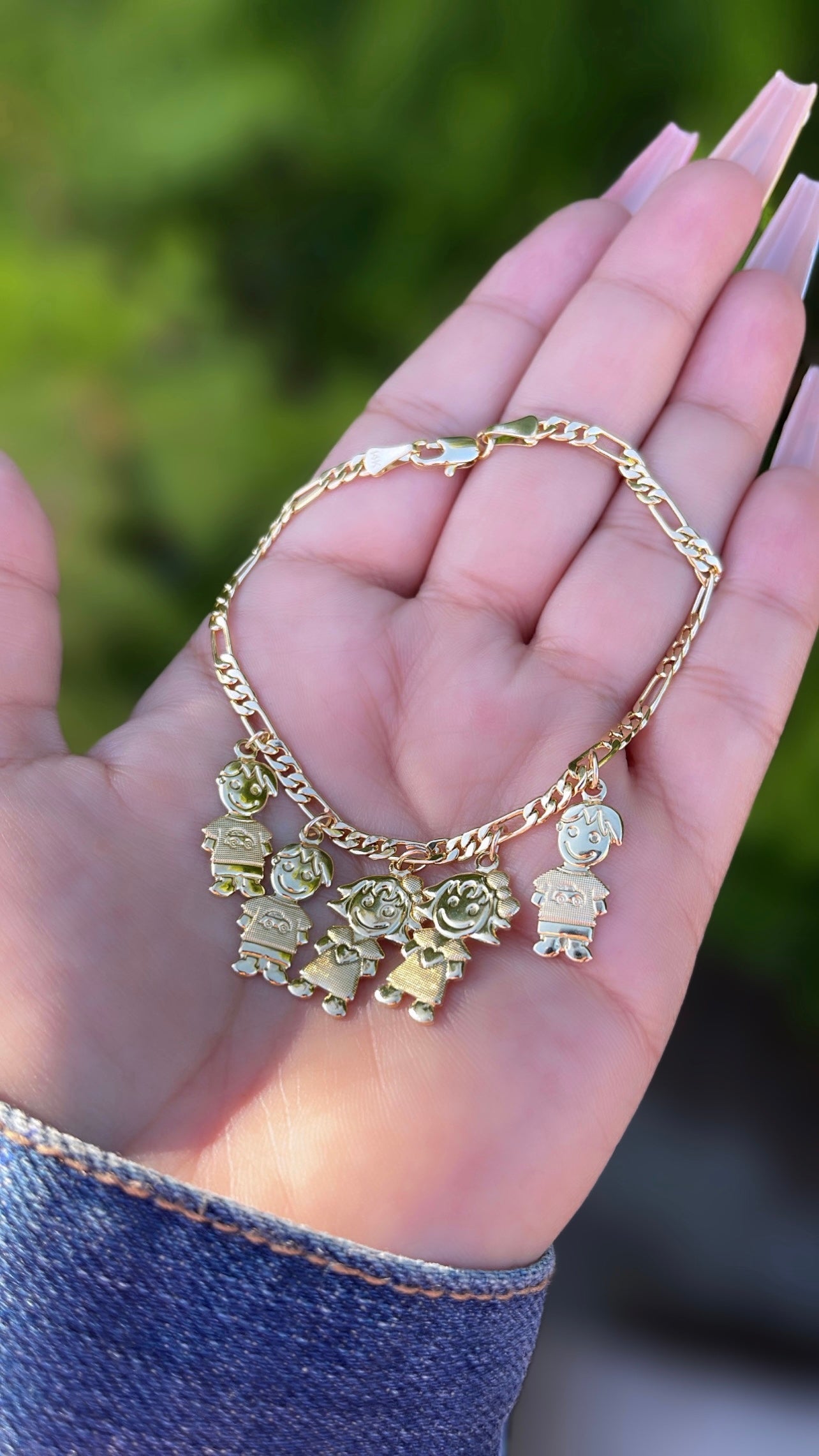 Custom Child Medium Charm bracelet