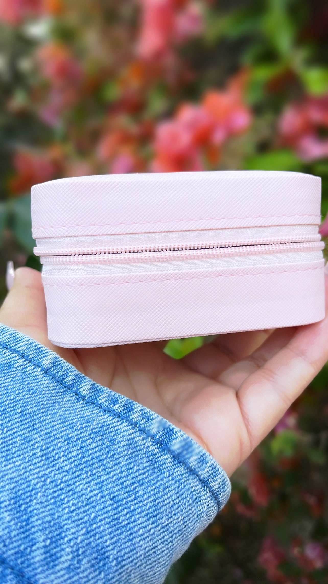Joyero personalizado en color rosa
