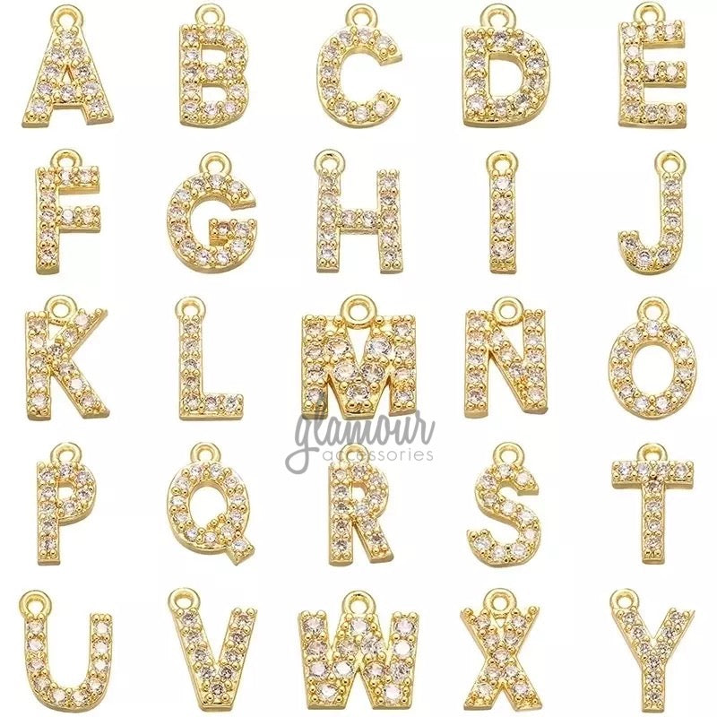 Small charm Initial necklace