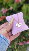 Load image into Gallery viewer, Personalized crystal heart neckalce
