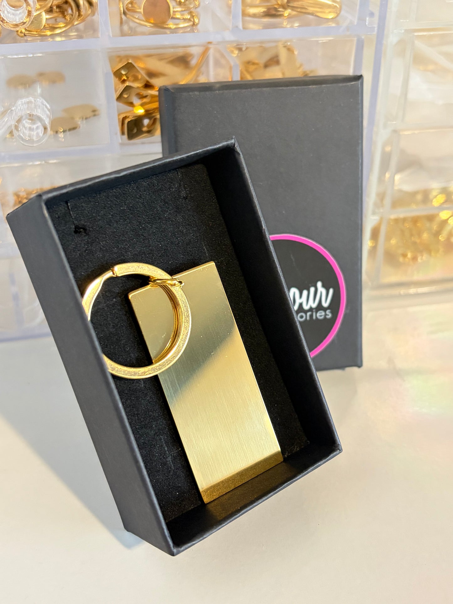 Rectangle personalized keychain