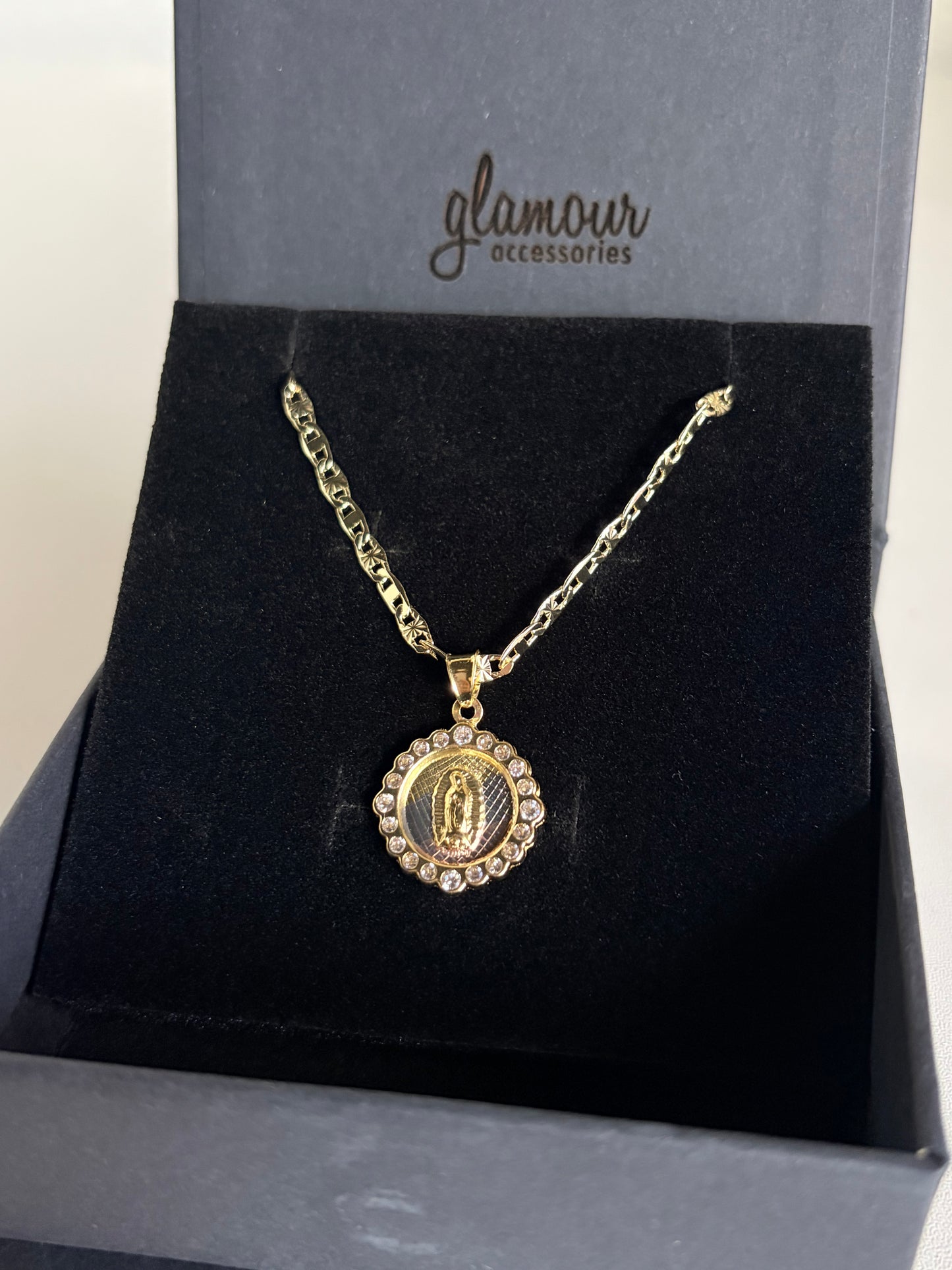 Virgencita necklace 22"