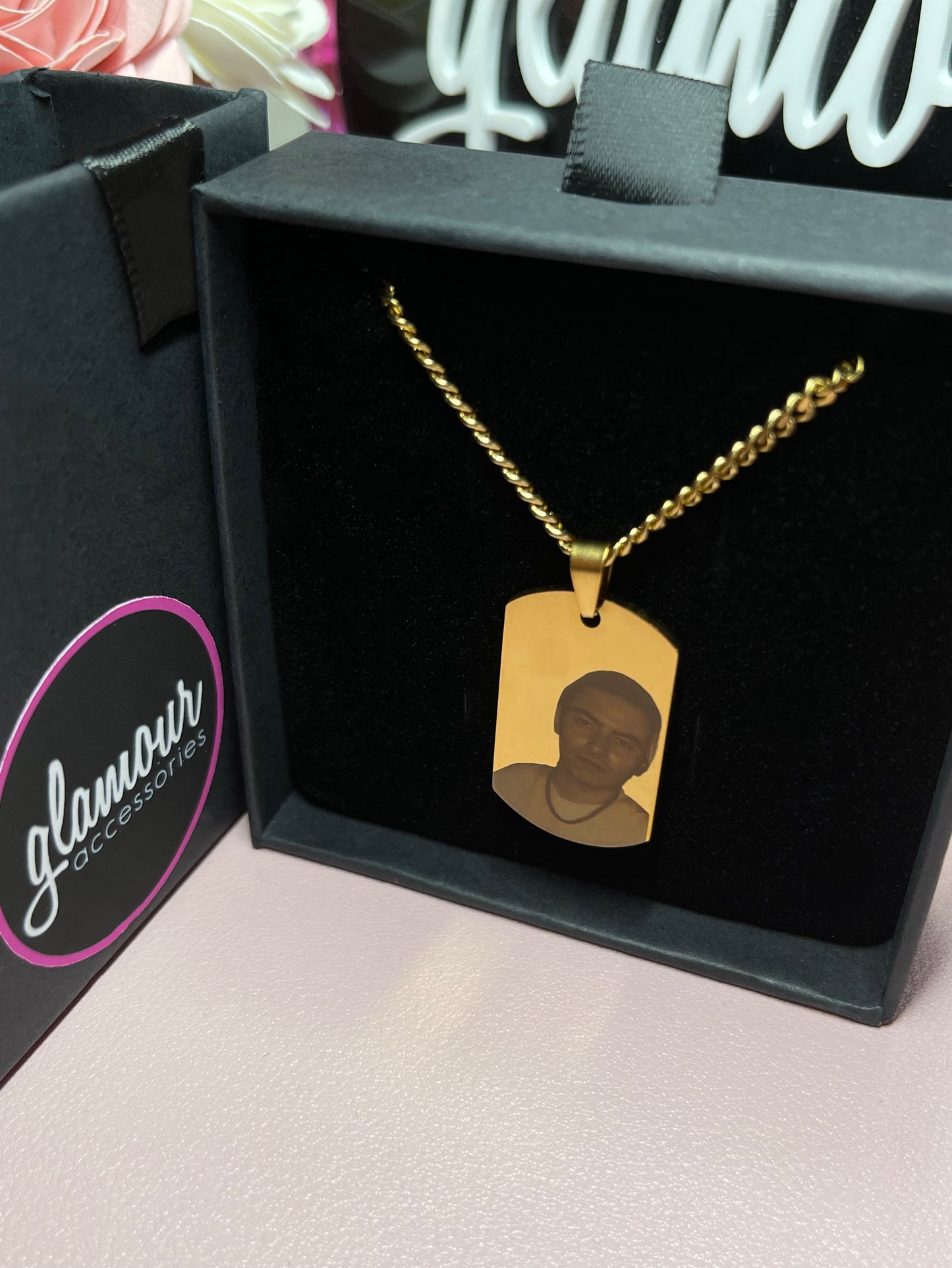 Personalized ID tag necklace