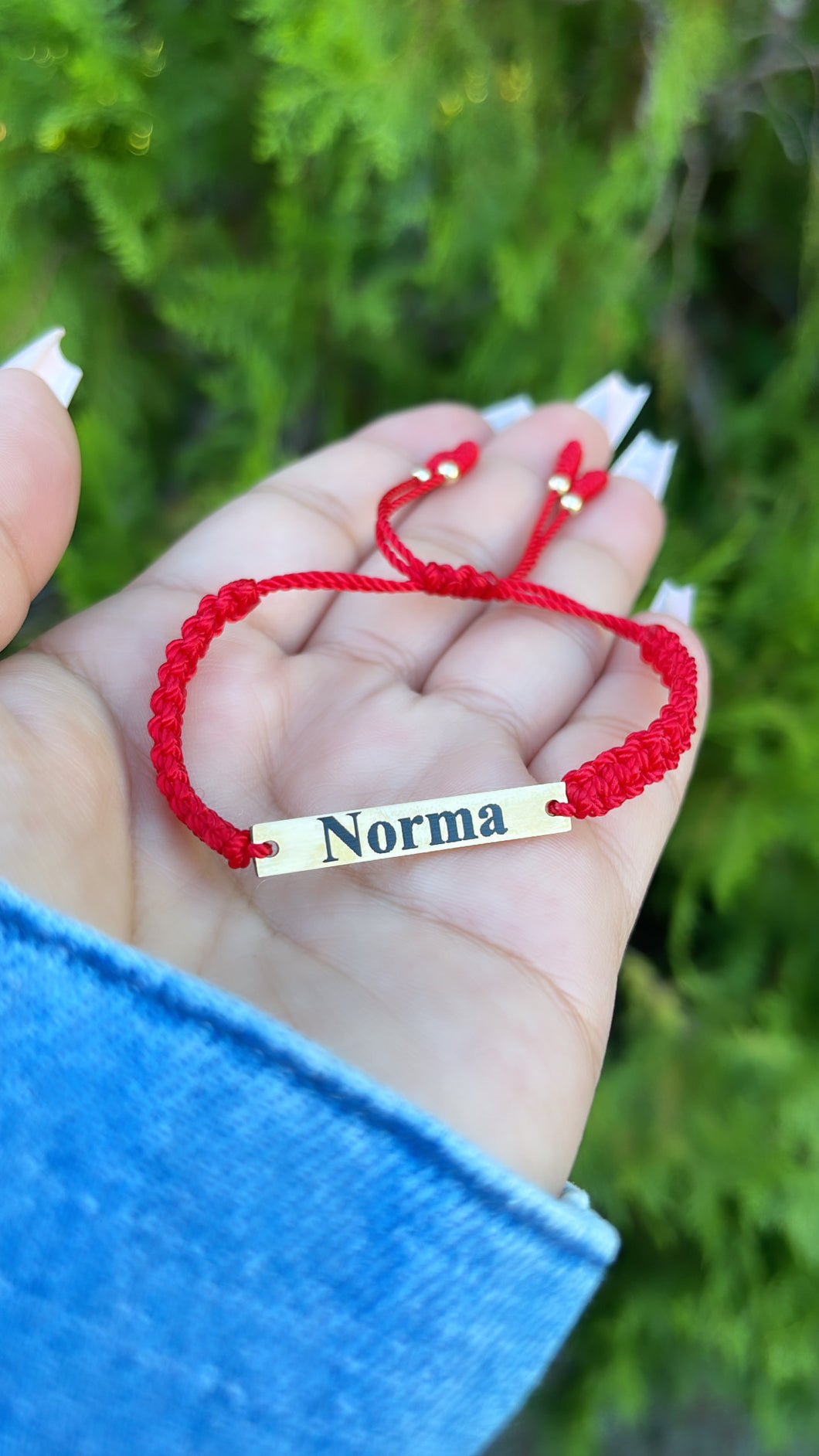 Personalized Name plate bracelet-Braided