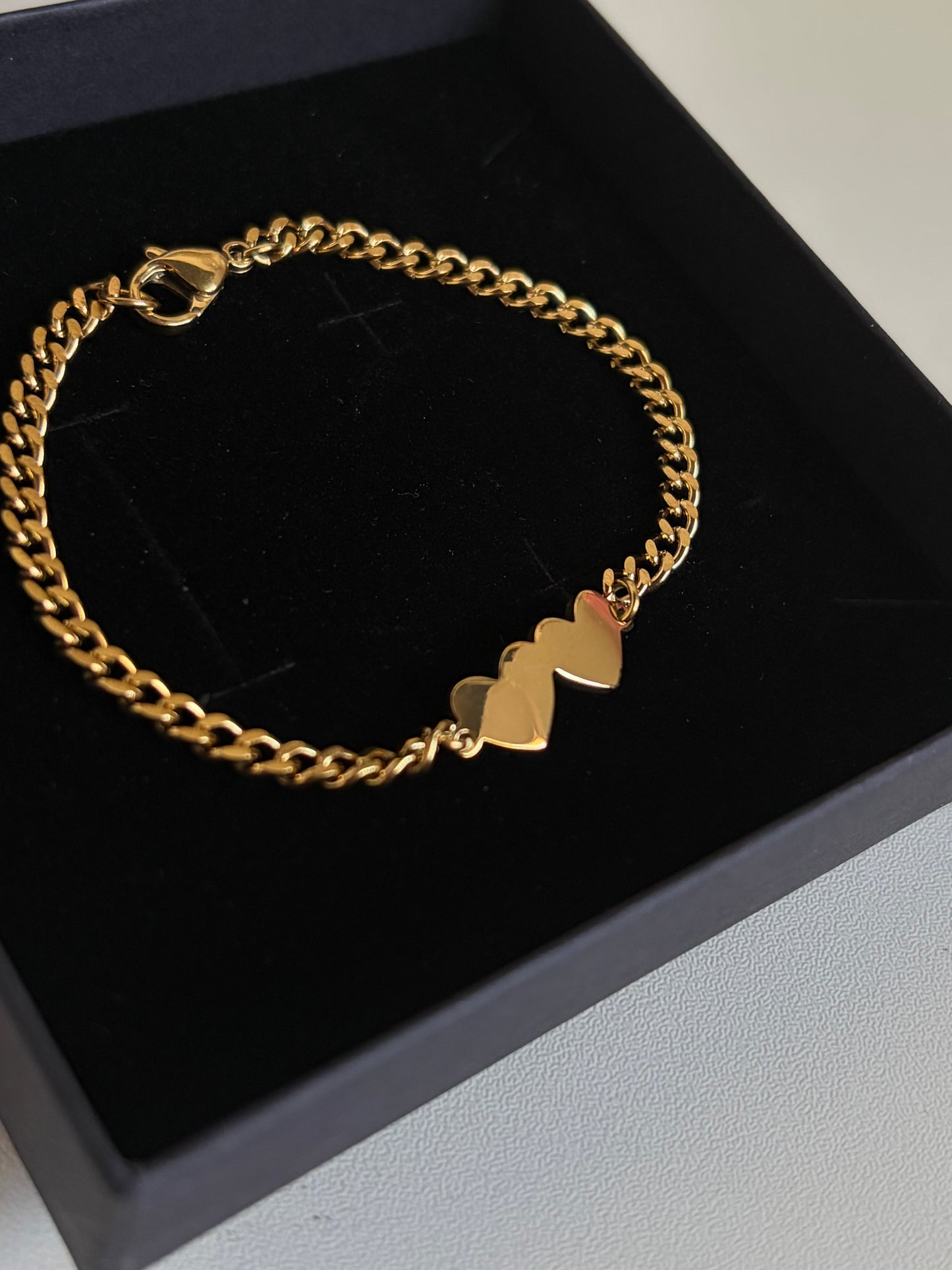 Double Mini heart bracelet