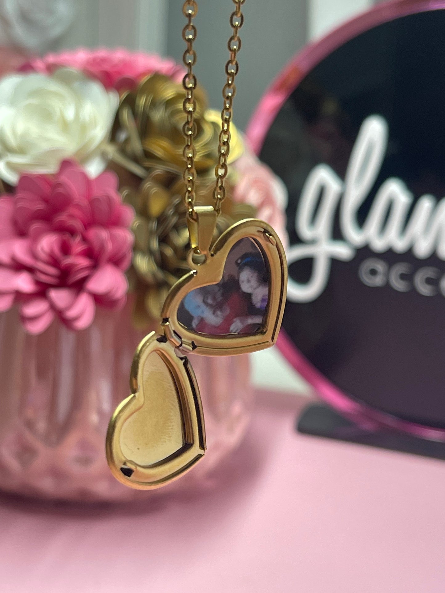 Medallón de corazón personalizado