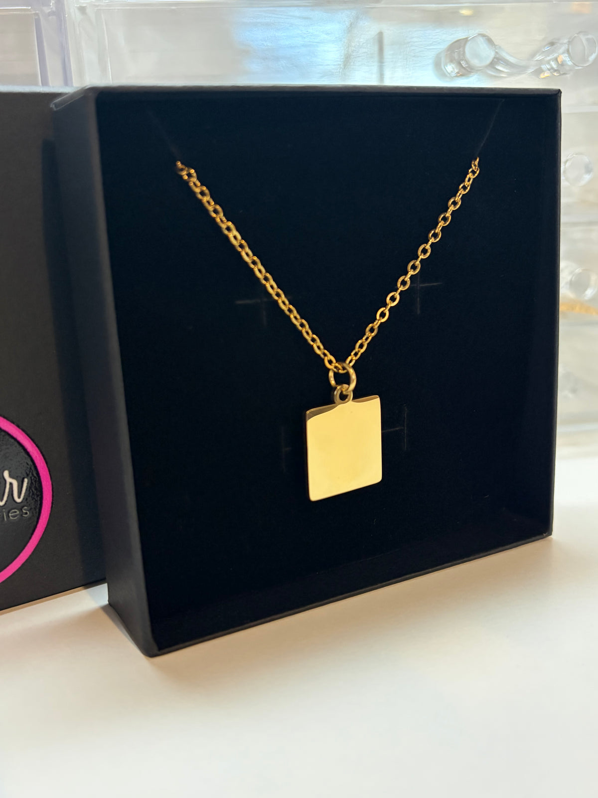 Square Portrait necklace