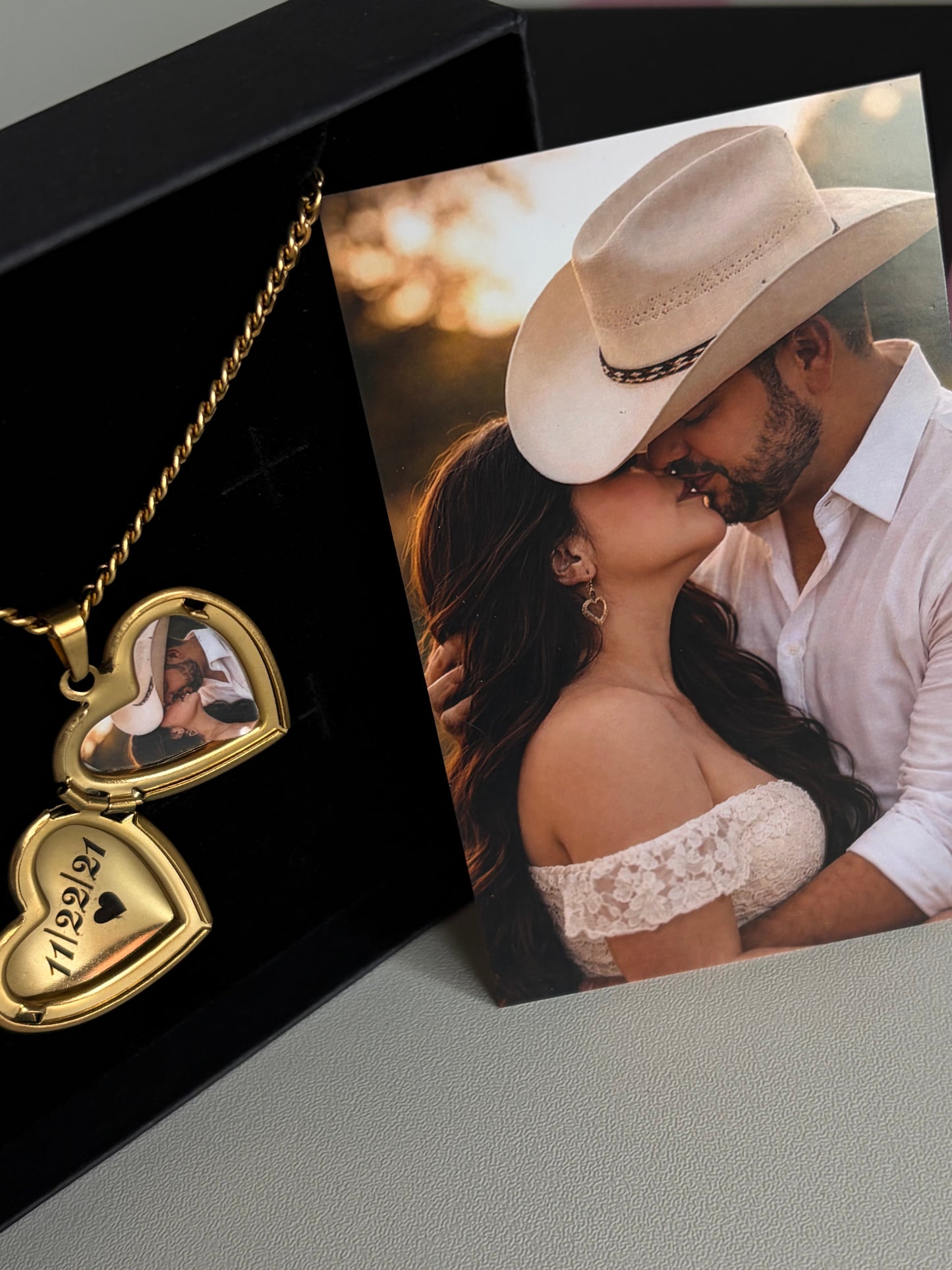 Heart locket with picture