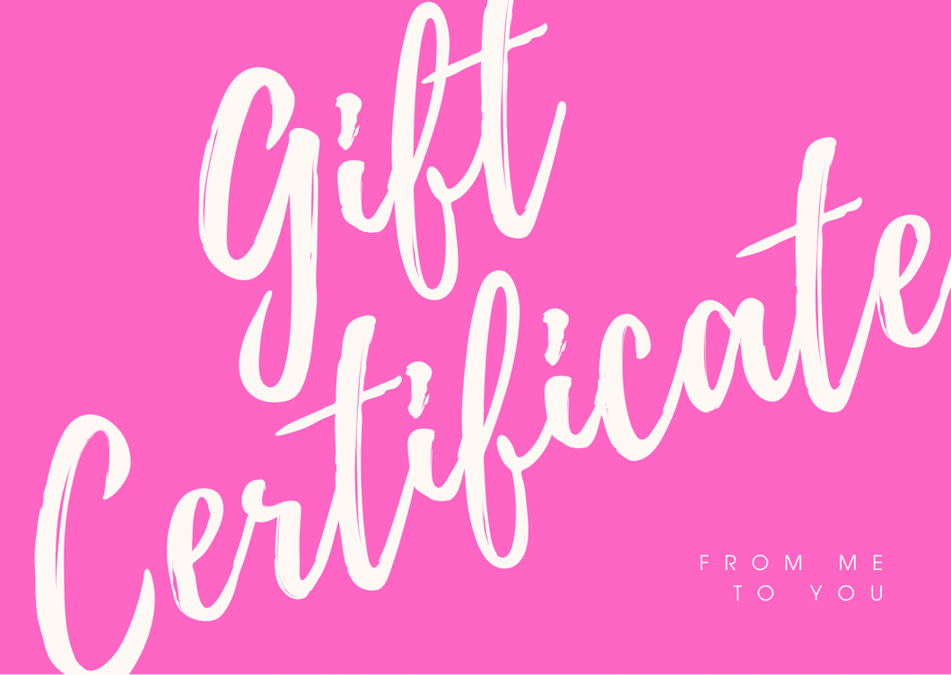 Glamour accessories gift card