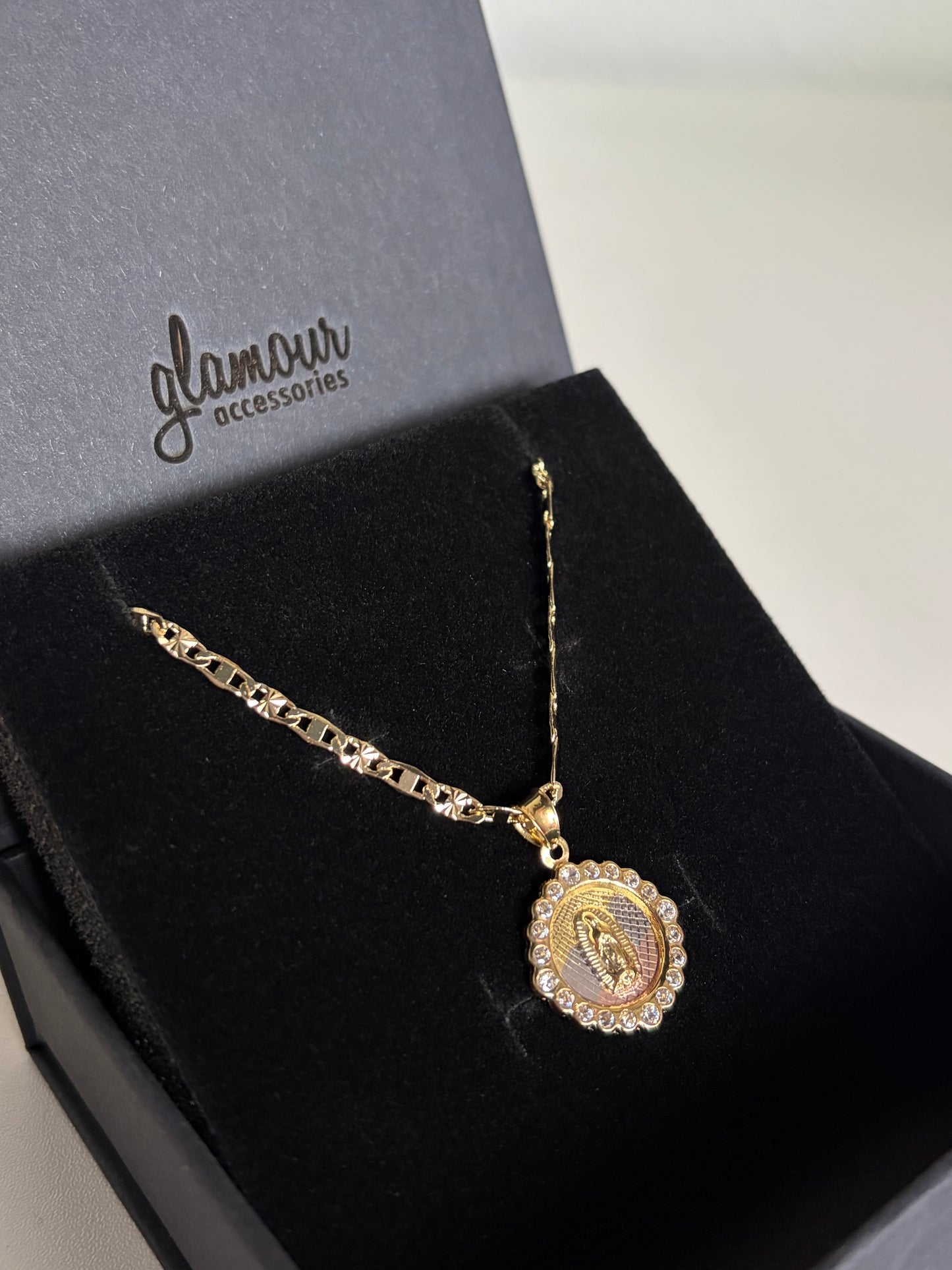 Virgencita necklace 22"