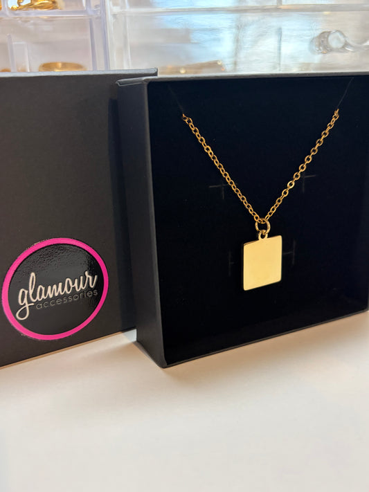 Square Portrait necklace