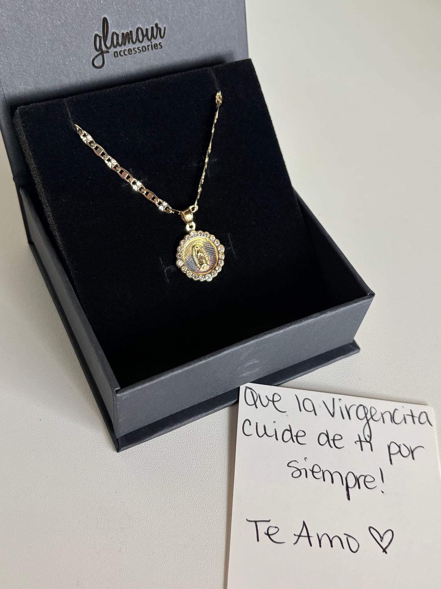 Virgencita necklace 22"