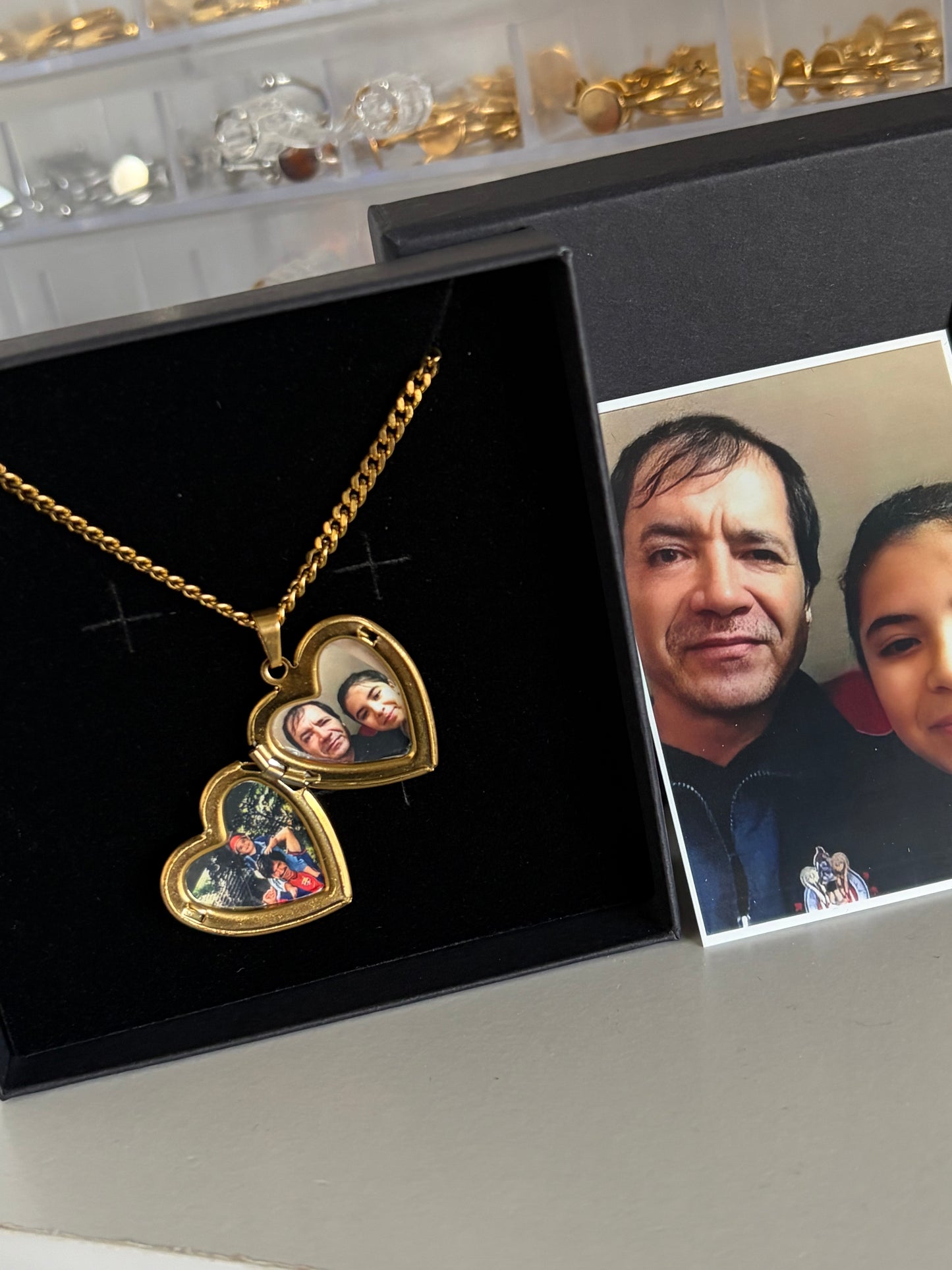 Heart locket with picture
